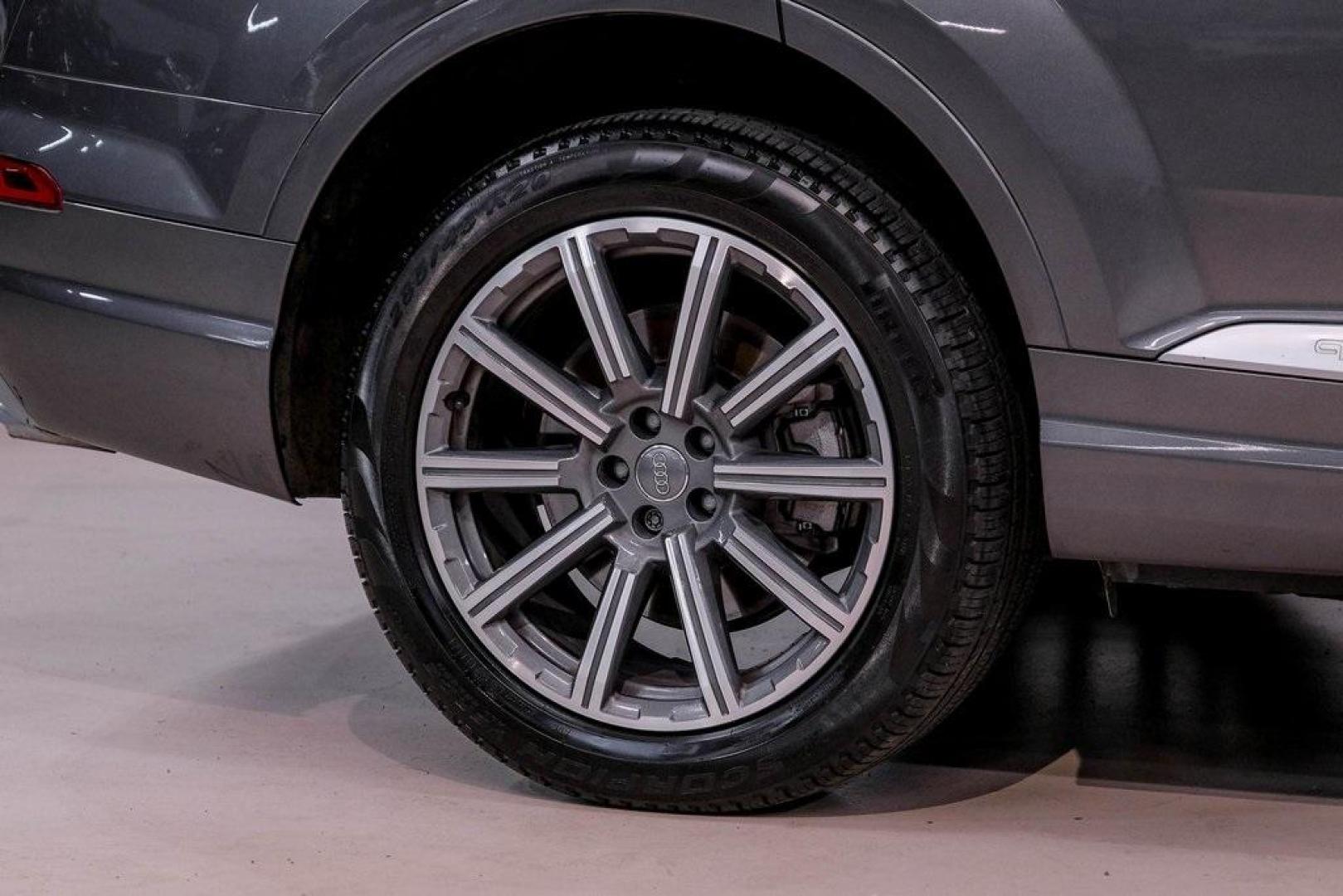 2018 Gray Metallic /Black Audi Q7 3.0T Prestige (WA1VAAF79JD) with an 3.0L TFSI V6 DOHC engine, Automatic transmission, located at 15300 Midway Rd., Addison, TX, 75001, (972) 702-0011, 32.958321, -96.838074 - Photo#70