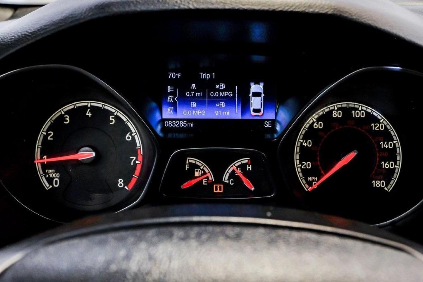 2015 Magnetic /Black Ford Focus ST (1FADP3L93FL) with an EcoBoost 2.0L I4 GTDi DOHC Turbocharged VCT engine, Manual transmission, located at 15300 Midway Rd., Addison, TX, 75001, (972) 702-0011, 32.958321, -96.838074 - Photo#23