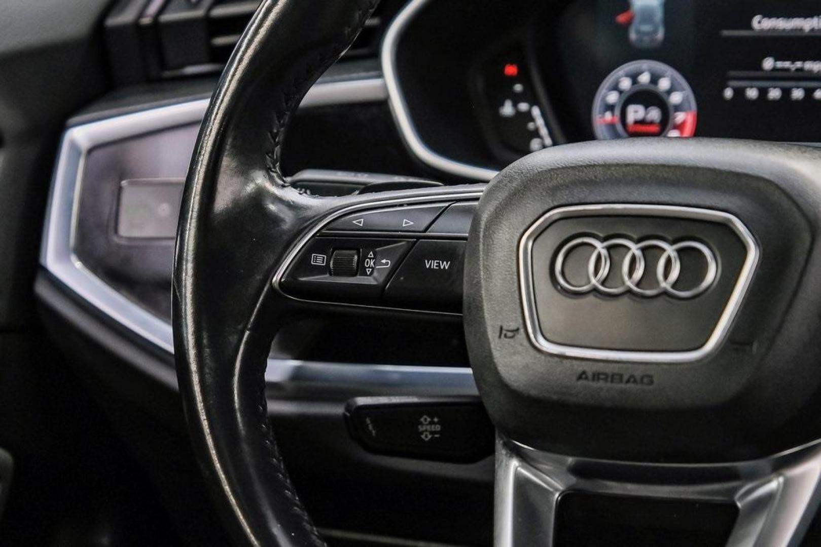 2020 Blue /Rotor Gray W/Anthracite Audi Q3 Premium Plus S line (WA1EEDF37L1) with an 2.0L 4-Cylinder TFSI engine, Automatic transmission, located at 15300 Midway Rd., Addison, TX, 75001, (972) 702-0011, 32.958321, -96.838074 - 020 Audi Q3 S line Premium Plus Quattro<br><br>Now Available at Midway Auto Group, Addison, Texas<br><br>Stylish, compact, and packed with premium features the 2020 Audi Q3 S line Premium Plus Quattro delivers upscale comfort and confident performance in a versatile small SUV. With its S line exteri - Photo#18