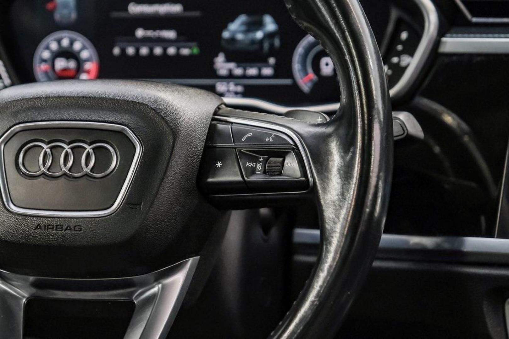 2020 Blue /Rotor Gray W/Anthracite Audi Q3 Premium Plus S line (WA1EEDF37L1) with an 2.0L 4-Cylinder TFSI engine, Automatic transmission, located at 15300 Midway Rd., Addison, TX, 75001, (972) 702-0011, 32.958321, -96.838074 - 020 Audi Q3 S line Premium Plus Quattro<br><br>Now Available at Midway Auto Group, Addison, Texas<br><br>Stylish, compact, and packed with premium features the 2020 Audi Q3 S line Premium Plus Quattro delivers upscale comfort and confident performance in a versatile small SUV. With its S line exteri - Photo#19