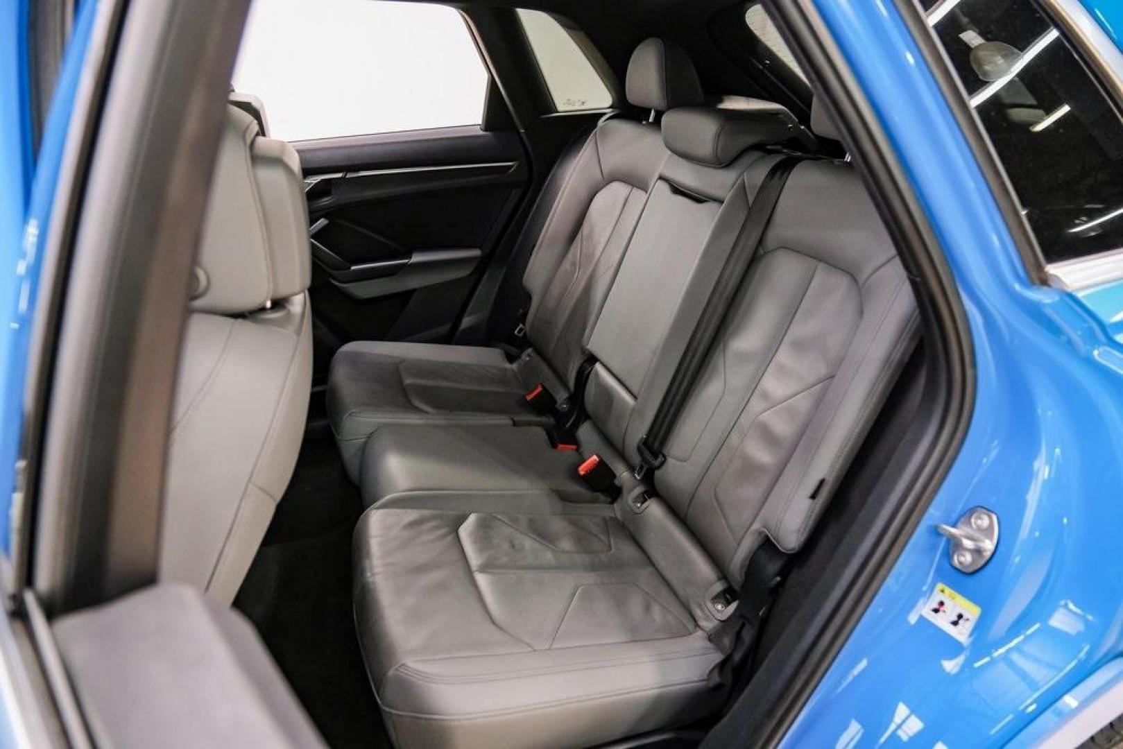 2020 Blue /Rotor Gray W/Anthracite Audi Q3 Premium Plus S line (WA1EEDF37L1) with an 2.0L 4-Cylinder TFSI engine, Automatic transmission, located at 15300 Midway Rd., Addison, TX, 75001, (972) 702-0011, 32.958321, -96.838074 - 020 Audi Q3 S line Premium Plus Quattro<br><br>Now Available at Midway Auto Group, Addison, Texas<br><br>Stylish, compact, and packed with premium features the 2020 Audi Q3 S line Premium Plus Quattro delivers upscale comfort and confident performance in a versatile small SUV. With its S line exteri - Photo#41