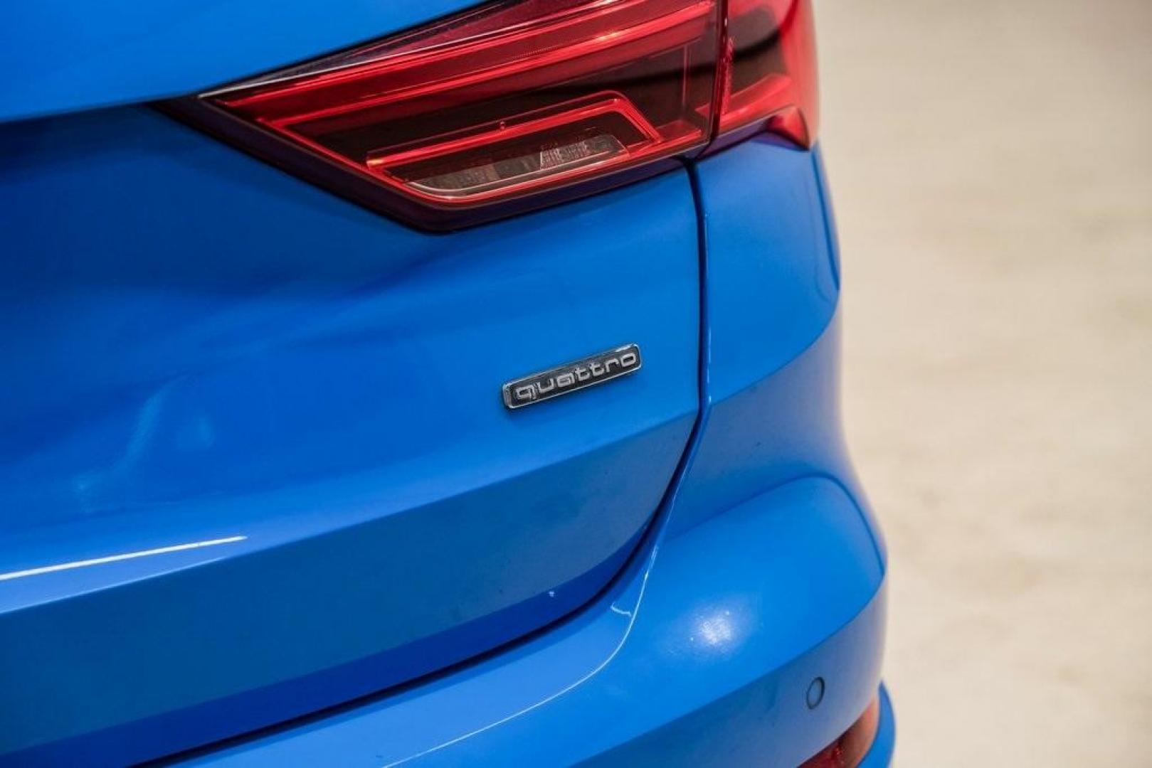 2020 Blue /Rotor Gray W/Anthracite Audi Q3 Premium Plus S line (WA1EEDF37L1) with an 2.0L 4-Cylinder TFSI engine, Automatic transmission, located at 15300 Midway Rd., Addison, TX, 75001, (972) 702-0011, 32.958321, -96.838074 - 020 Audi Q3 S line Premium Plus Quattro<br><br>Now Available at Midway Auto Group, Addison, Texas<br><br>Stylish, compact, and packed with premium features the 2020 Audi Q3 S line Premium Plus Quattro delivers upscale comfort and confident performance in a versatile small SUV. With its S line exteri - Photo#55