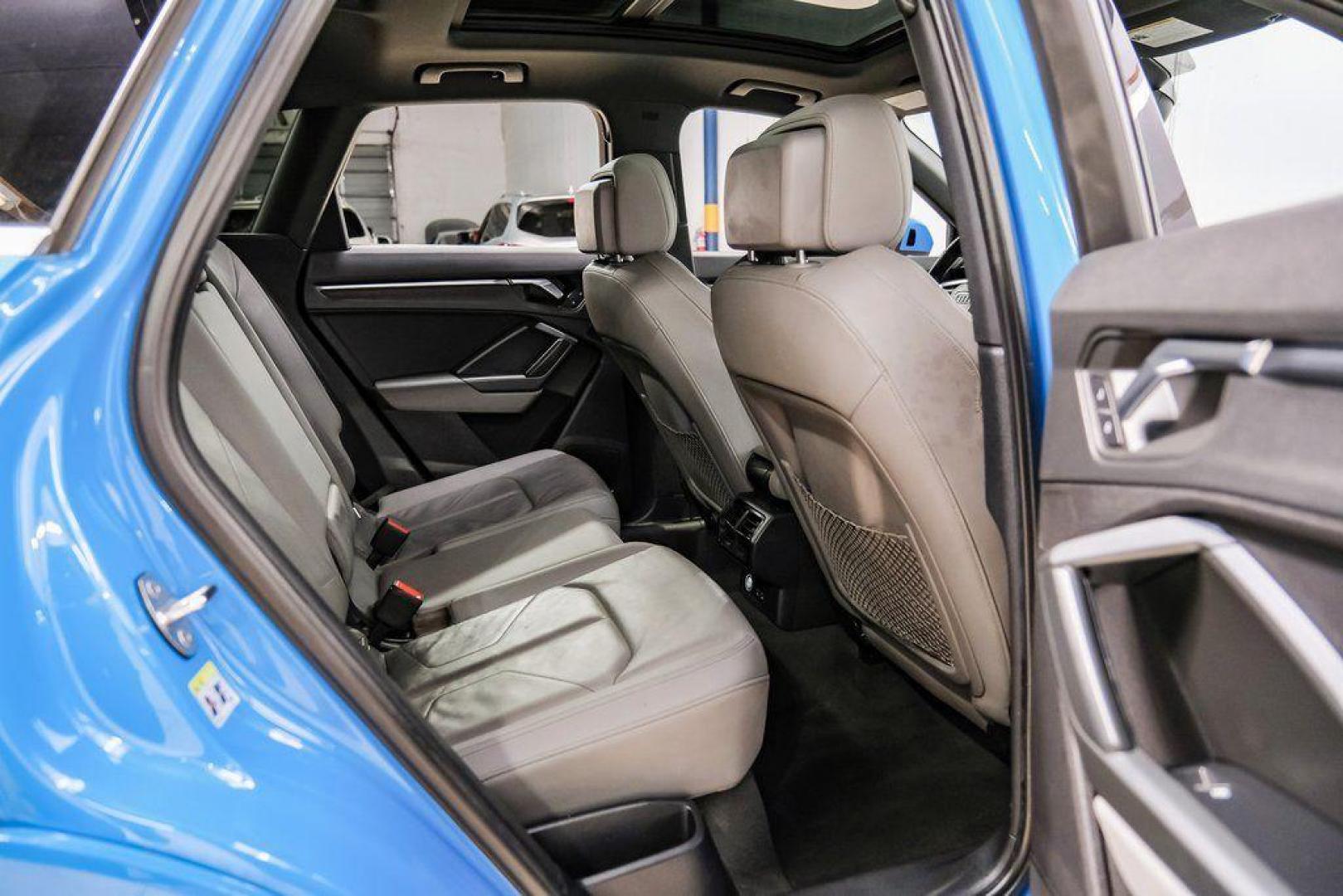 2020 Blue /Rotor Gray W/Anthracite Audi Q3 Premium Plus S line (WA1EEDF37L1) with an 2.0L 4-Cylinder TFSI engine, Automatic transmission, located at 15300 Midway Rd., Addison, TX, 75001, (972) 702-0011, 32.958321, -96.838074 - 020 Audi Q3 S line Premium Plus Quattro<br><br>Now Available at Midway Auto Group, Addison, Texas<br><br>Stylish, compact, and packed with premium features the 2020 Audi Q3 S line Premium Plus Quattro delivers upscale comfort and confident performance in a versatile small SUV. With its S line exteri - Photo#39