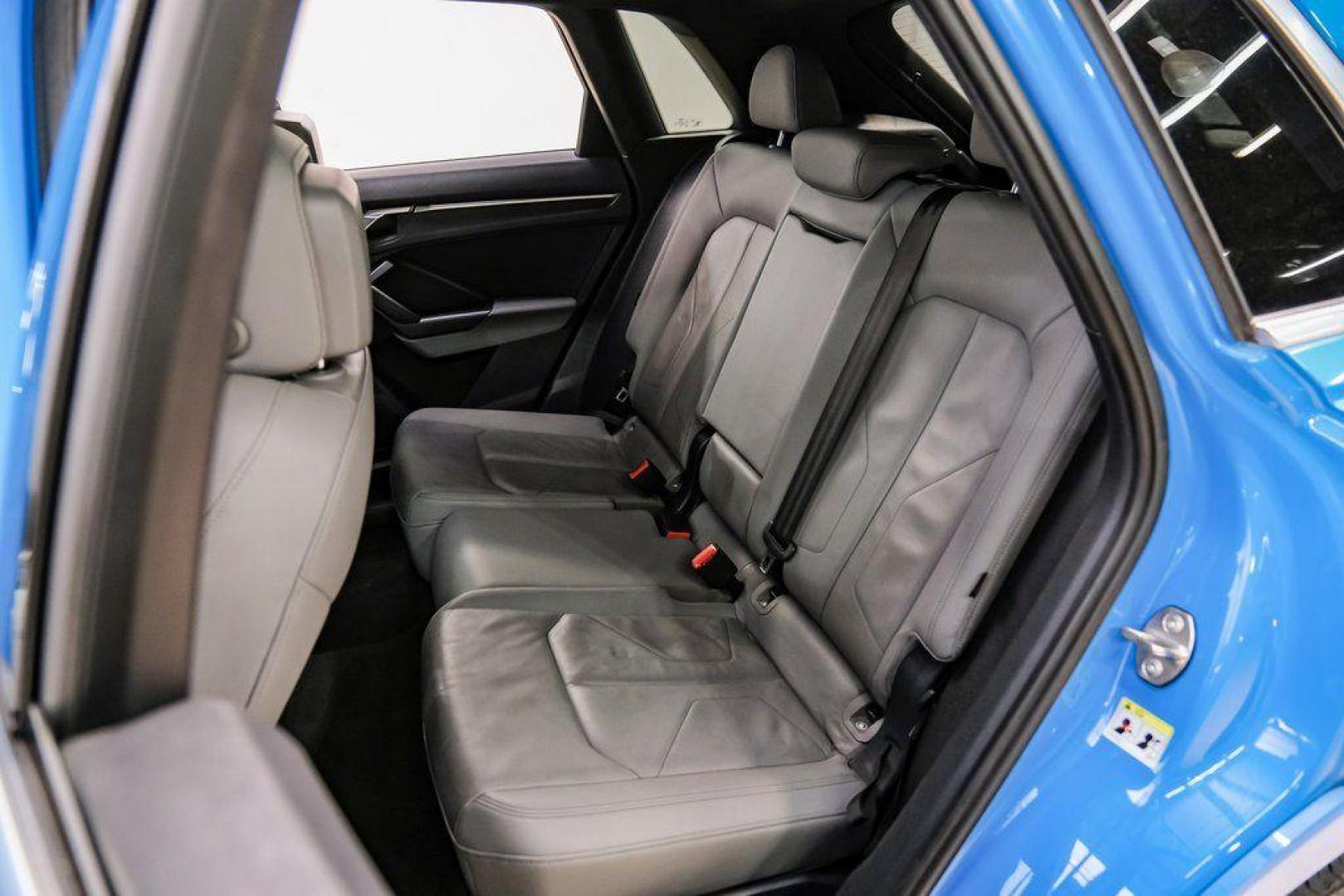 2020 Blue /Rotor Gray W/Anthracite Audi Q3 Premium Plus S line (WA1EEDF37L1) with an 2.0L 4-Cylinder TFSI engine, Automatic transmission, located at 15300 Midway Rd., Addison, TX, 75001, (972) 702-0011, 32.958321, -96.838074 - 020 Audi Q3 S line Premium Plus Quattro<br><br>Now Available at Midway Auto Group, Addison, Texas<br><br>Stylish, compact, and packed with premium features the 2020 Audi Q3 S line Premium Plus Quattro delivers upscale comfort and confident performance in a versatile small SUV. With its S line exteri - Photo#41