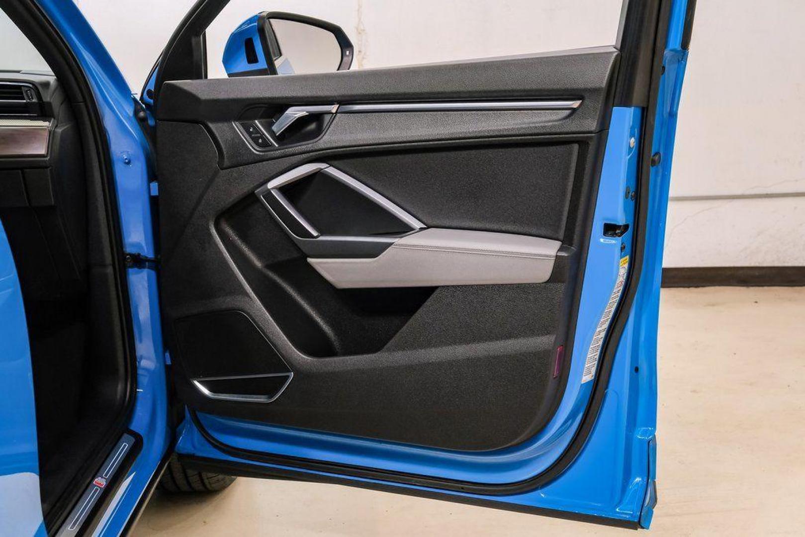 2020 Blue /Rotor Gray W/Anthracite Audi Q3 Premium Plus S line (WA1EEDF37L1) with an 2.0L 4-Cylinder TFSI engine, Automatic transmission, located at 15300 Midway Rd., Addison, TX, 75001, (972) 702-0011, 32.958321, -96.838074 - 020 Audi Q3 S line Premium Plus Quattro<br><br>Now Available at Midway Auto Group, Addison, Texas<br><br>Stylish, compact, and packed with premium features the 2020 Audi Q3 S line Premium Plus Quattro delivers upscale comfort and confident performance in a versatile small SUV. With its S line exteri - Photo#46