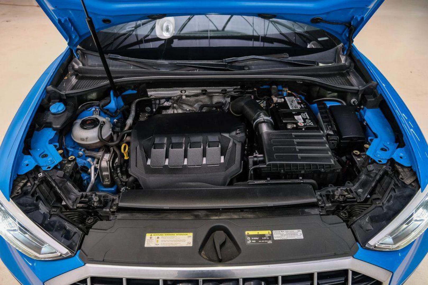 2020 Blue /Rotor Gray W/Anthracite Audi Q3 Premium Plus S line (WA1EEDF37L1) with an 2.0L 4-Cylinder TFSI engine, Automatic transmission, located at 15300 Midway Rd., Addison, TX, 75001, (972) 702-0011, 32.958321, -96.838074 - 020 Audi Q3 S line Premium Plus Quattro<br><br>Now Available at Midway Auto Group, Addison, Texas<br><br>Stylish, compact, and packed with premium features the 2020 Audi Q3 S line Premium Plus Quattro delivers upscale comfort and confident performance in a versatile small SUV. With its S line exteri - Photo#57