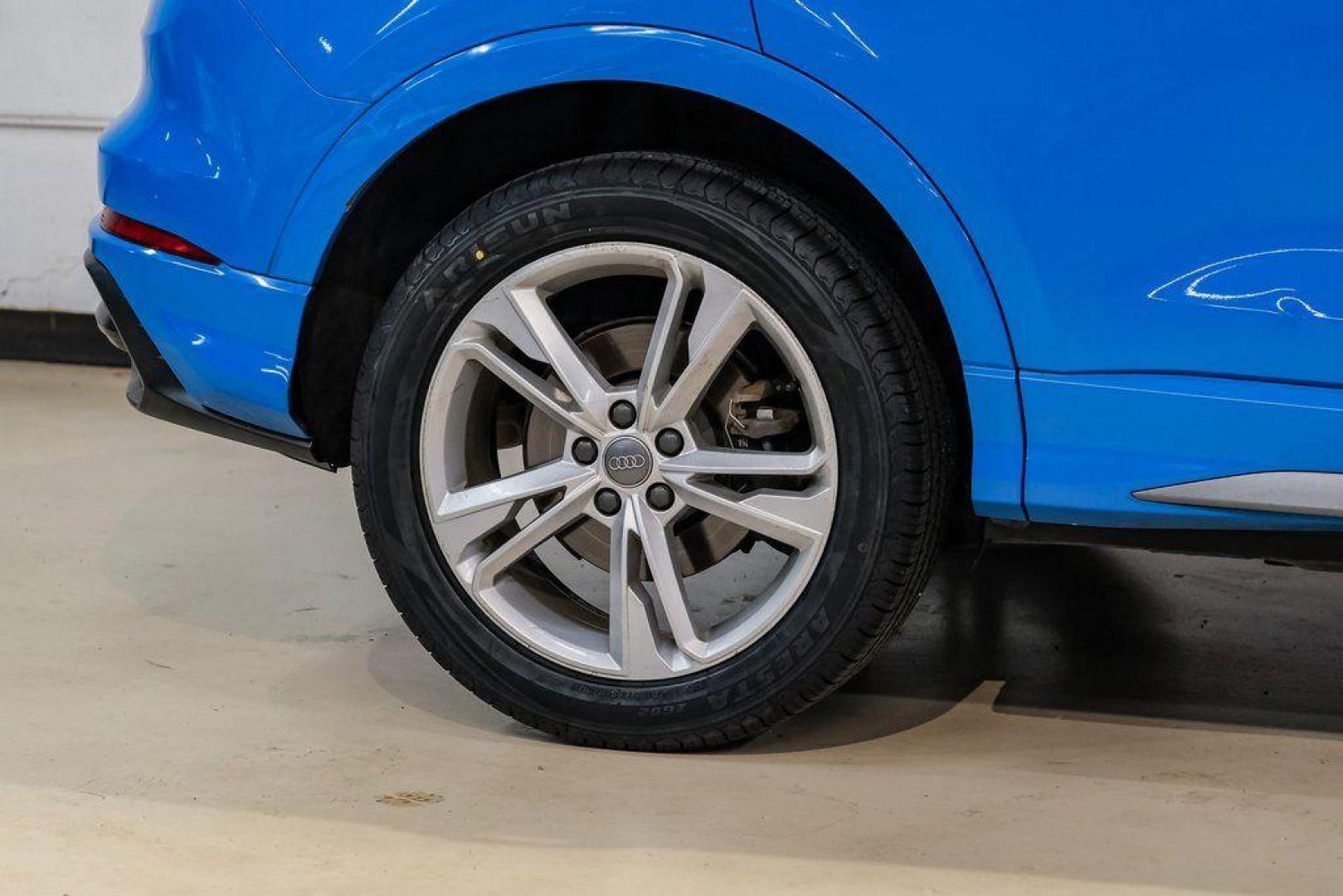 2020 Blue /Rotor Gray W/Anthracite Audi Q3 Premium Plus S line (WA1EEDF37L1) with an 2.0L 4-Cylinder TFSI engine, Automatic transmission, located at 15300 Midway Rd., Addison, TX, 75001, (972) 702-0011, 32.958321, -96.838074 - 020 Audi Q3 S line Premium Plus Quattro<br><br>Now Available at Midway Auto Group, Addison, Texas<br><br>Stylish, compact, and packed with premium features the 2020 Audi Q3 S line Premium Plus Quattro delivers upscale comfort and confident performance in a versatile small SUV. With its S line exteri - Photo#62