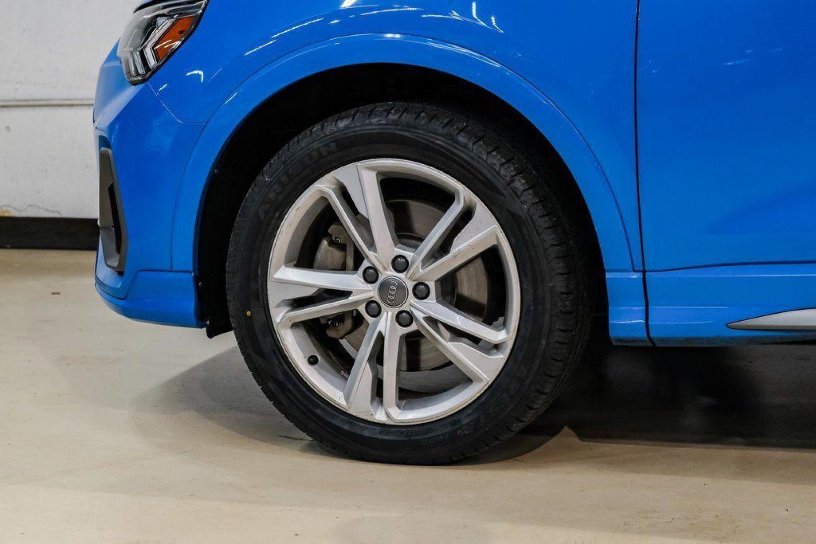 2020 Blue /Rotor Gray W/Anthracite Audi Q3 Premium Plus S line (WA1EEDF37L1) with an 2.0L 4-Cylinder TFSI engine, Automatic transmission, located at 15300 Midway Rd., Addison, TX, 75001, (972) 702-0011, 32.958321, -96.838074 - 020 Audi Q3 S line Premium Plus Quattro<br><br>Now Available at Midway Auto Group, Addison, Texas<br><br>Stylish, compact, and packed with premium features the 2020 Audi Q3 S line Premium Plus Quattro delivers upscale comfort and confident performance in a versatile small SUV. With its S line exteri - Photo#64