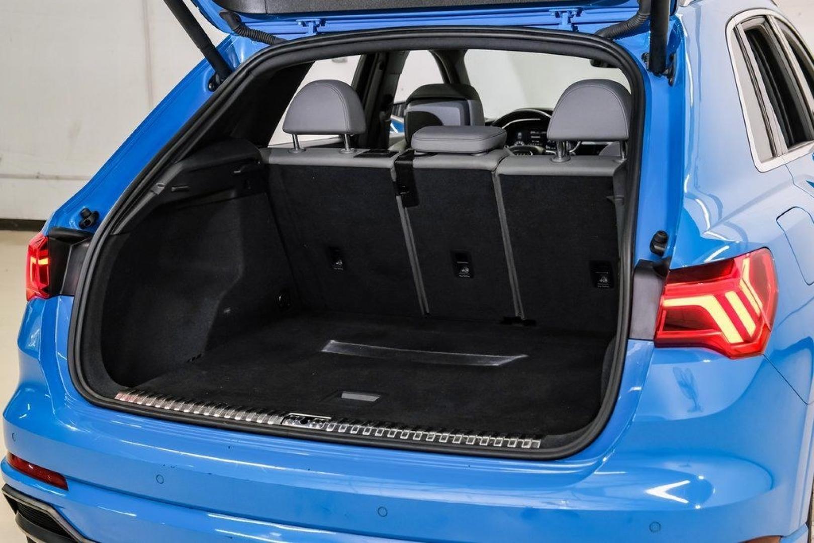 2020 Blue /Rotor Gray W/Anthracite Audi Q3 Premium Plus S line (WA1EEDF37L1) with an 2.0L 4-Cylinder TFSI engine, Automatic transmission, located at 15300 Midway Rd., Addison, TX, 75001, (972) 702-0011, 32.958321, -96.838074 - 020 Audi Q3 S line Premium Plus Quattro<br><br>Now Available at Midway Auto Group, Addison, Texas<br><br>Stylish, compact, and packed with premium features the 2020 Audi Q3 S line Premium Plus Quattro delivers upscale comfort and confident performance in a versatile small SUV. With its S line exteri- Photo#59