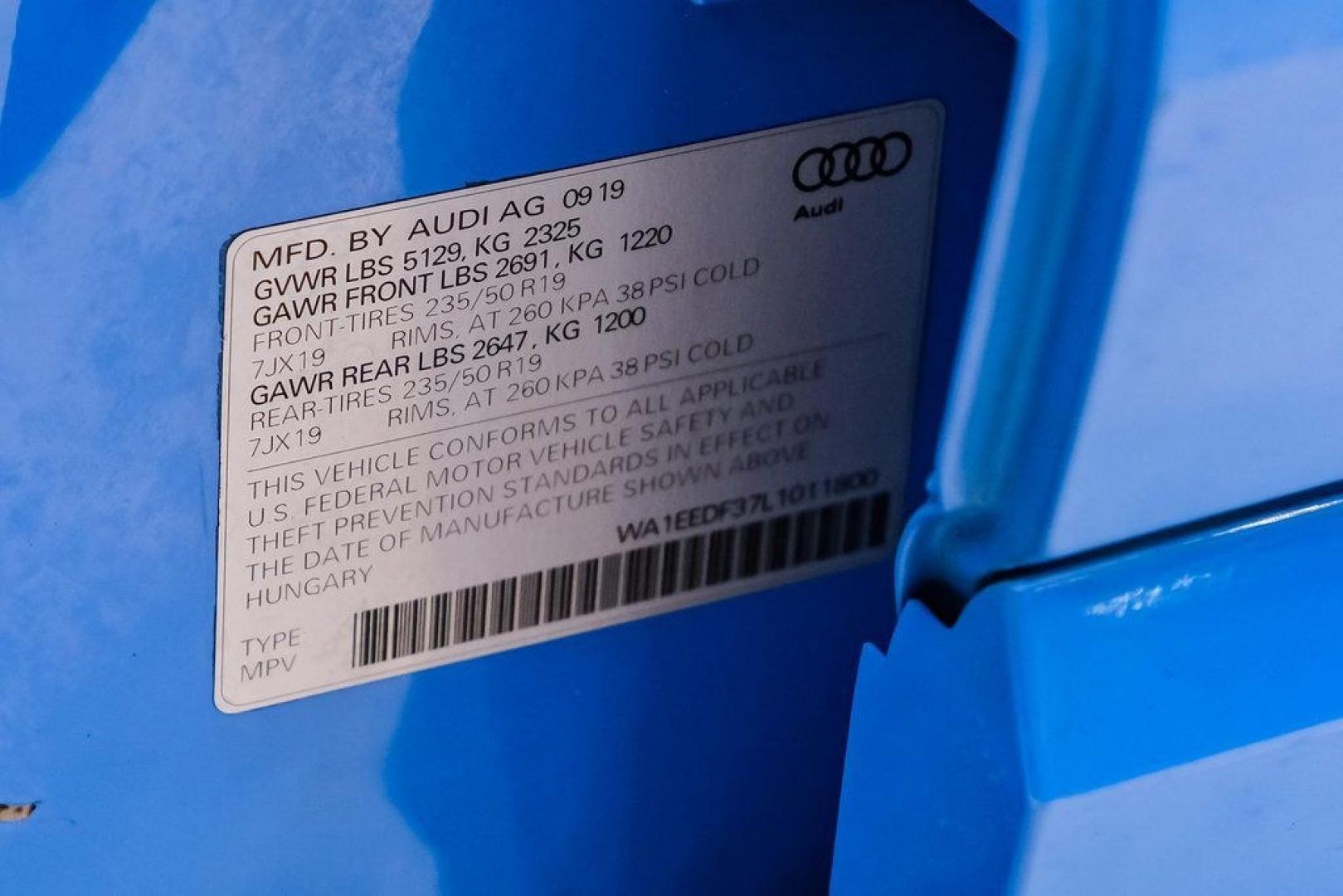 2020 Blue /Rotor Gray W/Anthracite Audi Q3 Premium Plus S line (WA1EEDF37L1) with an 2.0L 4-Cylinder TFSI engine, Automatic transmission, located at 15300 Midway Rd., Addison, TX, 75001, (972) 702-0011, 32.958321, -96.838074 - 020 Audi Q3 S line Premium Plus Quattro<br><br>Now Available at Midway Auto Group, Addison, Texas<br><br>Stylish, compact, and packed with premium features the 2020 Audi Q3 S line Premium Plus Quattro delivers upscale comfort and confident performance in a versatile small SUV. With its S line exteri- Photo#67