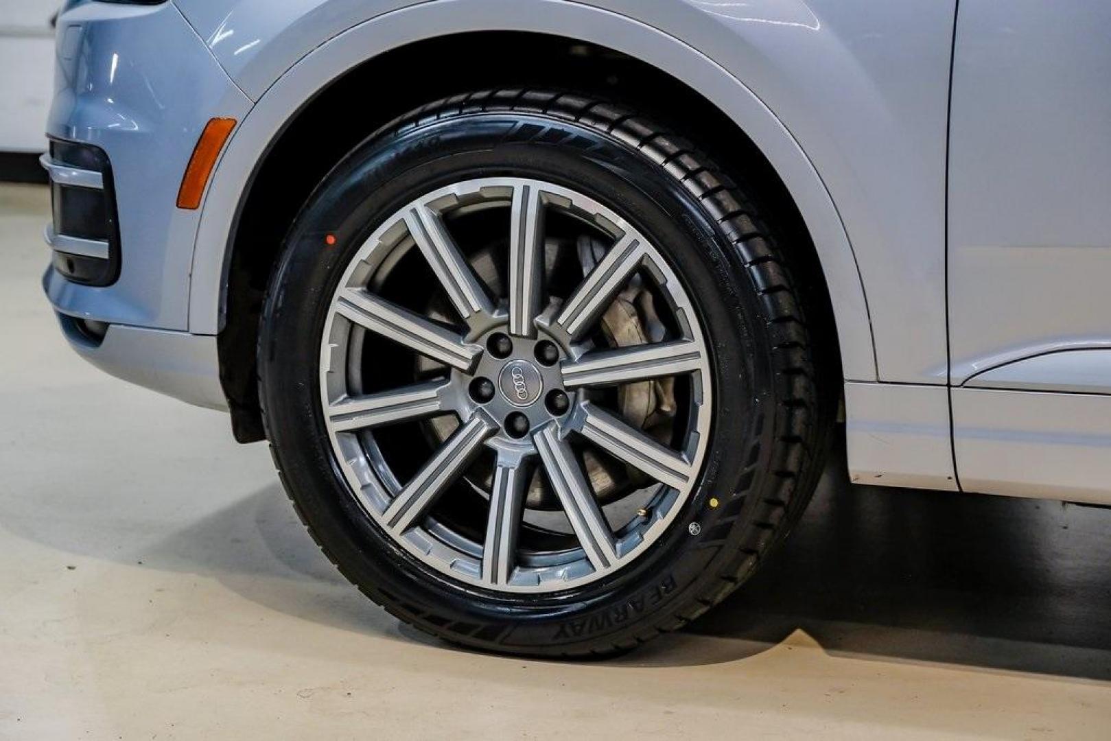 2018 Florett Silver Metallic /Black Audi Q7 2.0T Premium Plus (WA1LHAF70JD) with an 2.0L I4 TFSI DOHC engine, Automatic transmission, located at 15300 Midway Rd., Addison, TX, 75001, (972) 702-0011, 32.958321, -96.838074 - 2018 Audi Q7 3.0T Prestige Quattro<br><br>Now Available at Midway Auto Group, Addison, Texas<br><br>Luxurious, powerful, and technologically advanced the 2018 Audi Q7 Prestige Quattro represents the pinnacle of Audis three-row SUV lineup. With its supercharged V6 engine, exceptional ride quality, pr - Photo#70