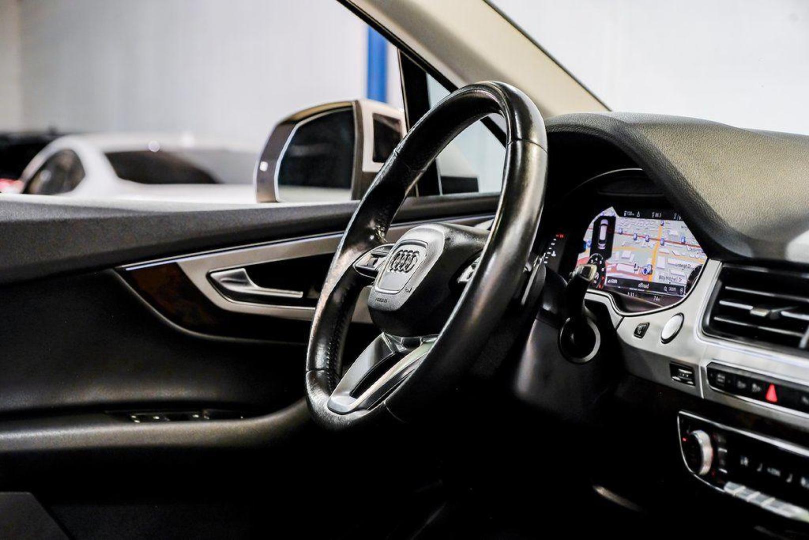 2018 Florett Silver Metallic /Black Audi Q7 2.0T Premium Plus (WA1LHAF70JD) with an 2.0L I4 TFSI DOHC engine, Automatic transmission, located at 15300 Midway Rd., Addison, TX, 75001, (972) 702-0011, 32.958321, -96.838074 - 2018 Audi Q7 3.0T Prestige Quattro<br><br>Now Available at Midway Auto Group, Addison, Texas<br><br>Luxurious, powerful, and technologically advanced the 2018 Audi Q7 Prestige Quattro represents the pinnacle of Audis three-row SUV lineup. With its supercharged V6 engine, exceptional ride quality, pr - Photo#17