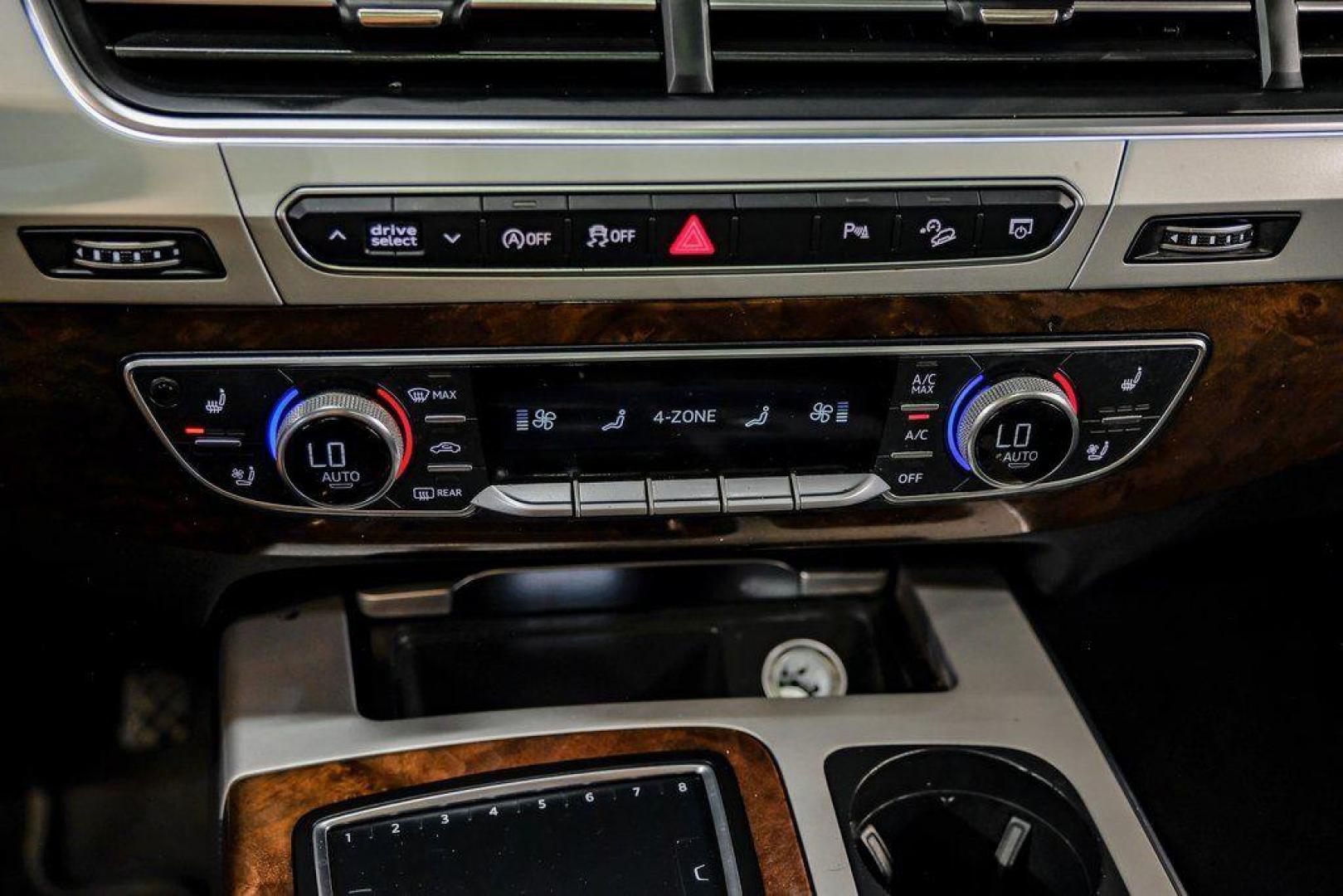 2018 Florett Silver Metallic /Black Audi Q7 2.0T Premium Plus (WA1LHAF70JD) with an 2.0L I4 TFSI DOHC engine, Automatic transmission, located at 15300 Midway Rd., Addison, TX, 75001, (972) 702-0011, 32.958321, -96.838074 - 2018 Audi Q7 3.0T Prestige Quattro<br><br>Now Available at Midway Auto Group, Addison, Texas<br><br>Luxurious, powerful, and technologically advanced the 2018 Audi Q7 Prestige Quattro represents the pinnacle of Audis three-row SUV lineup. With its supercharged V6 engine, exceptional ride quality, pr - Photo#32