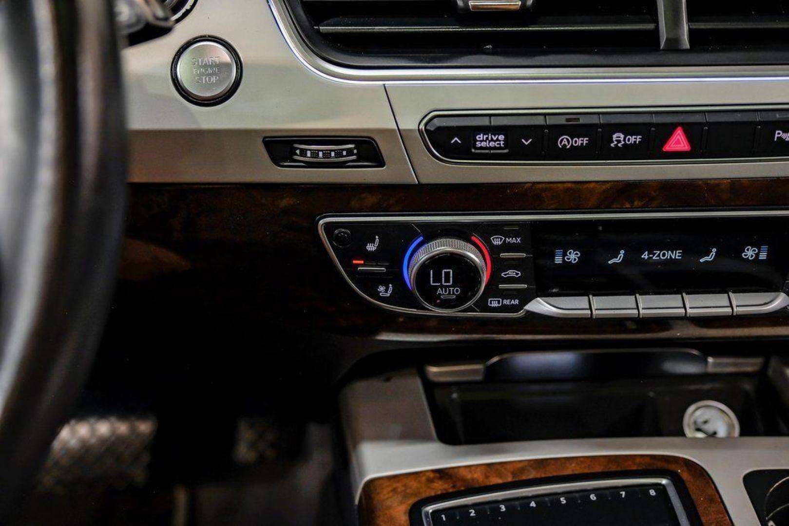 2018 Florett Silver Metallic /Black Audi Q7 2.0T Premium Plus (WA1LHAF70JD) with an 2.0L I4 TFSI DOHC engine, Automatic transmission, located at 15300 Midway Rd., Addison, TX, 75001, (972) 702-0011, 32.958321, -96.838074 - 2018 Audi Q7 3.0T Prestige Quattro<br><br>Now Available at Midway Auto Group, Addison, Texas<br><br>Luxurious, powerful, and technologically advanced the 2018 Audi Q7 Prestige Quattro represents the pinnacle of Audis three-row SUV lineup. With its supercharged V6 engine, exceptional ride quality, pr - Photo#34