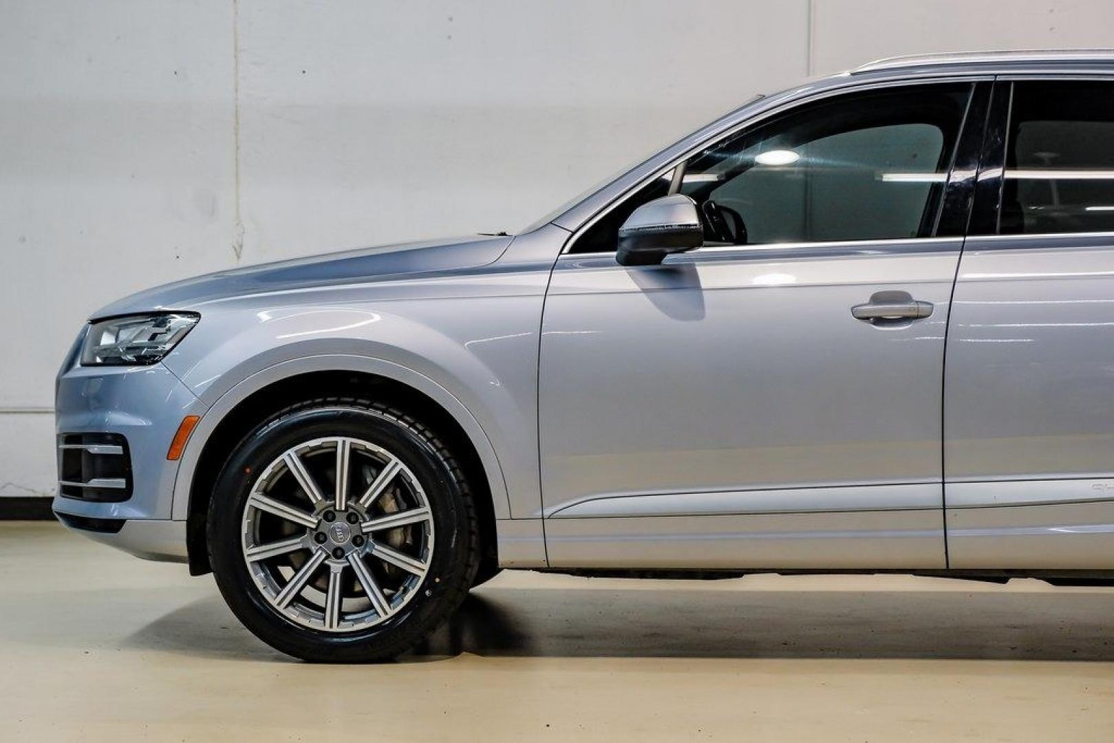 2018 Florett Silver Metallic /Black Audi Q7 2.0T Premium Plus (WA1LHAF70JD) with an 2.0L I4 TFSI DOHC engine, Automatic transmission, located at 15300 Midway Rd., Addison, TX, 75001, (972) 702-0011, 32.958321, -96.838074 - 2018 Audi Q7 3.0T Prestige Quattro<br><br>Now Available at Midway Auto Group, Addison, Texas<br><br>Luxurious, powerful, and technologically advanced the 2018 Audi Q7 Prestige Quattro represents the pinnacle of Audis three-row SUV lineup. With its supercharged V6 engine, exceptional ride quality, pr- Photo#14