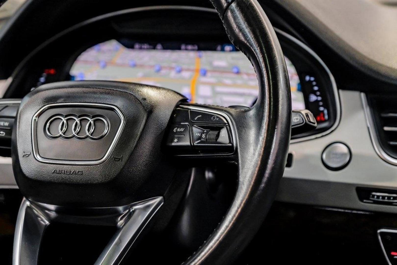 2018 Florett Silver Metallic /Black Audi Q7 2.0T Premium Plus (WA1LHAF70JD) with an 2.0L I4 TFSI DOHC engine, Automatic transmission, located at 15300 Midway Rd., Addison, TX, 75001, (972) 702-0011, 32.958321, -96.838074 - 2018 Audi Q7 3.0T Prestige Quattro<br><br>Now Available at Midway Auto Group, Addison, Texas<br><br>Luxurious, powerful, and technologically advanced the 2018 Audi Q7 Prestige Quattro represents the pinnacle of Audis three-row SUV lineup. With its supercharged V6 engine, exceptional ride quality, pr- Photo#21