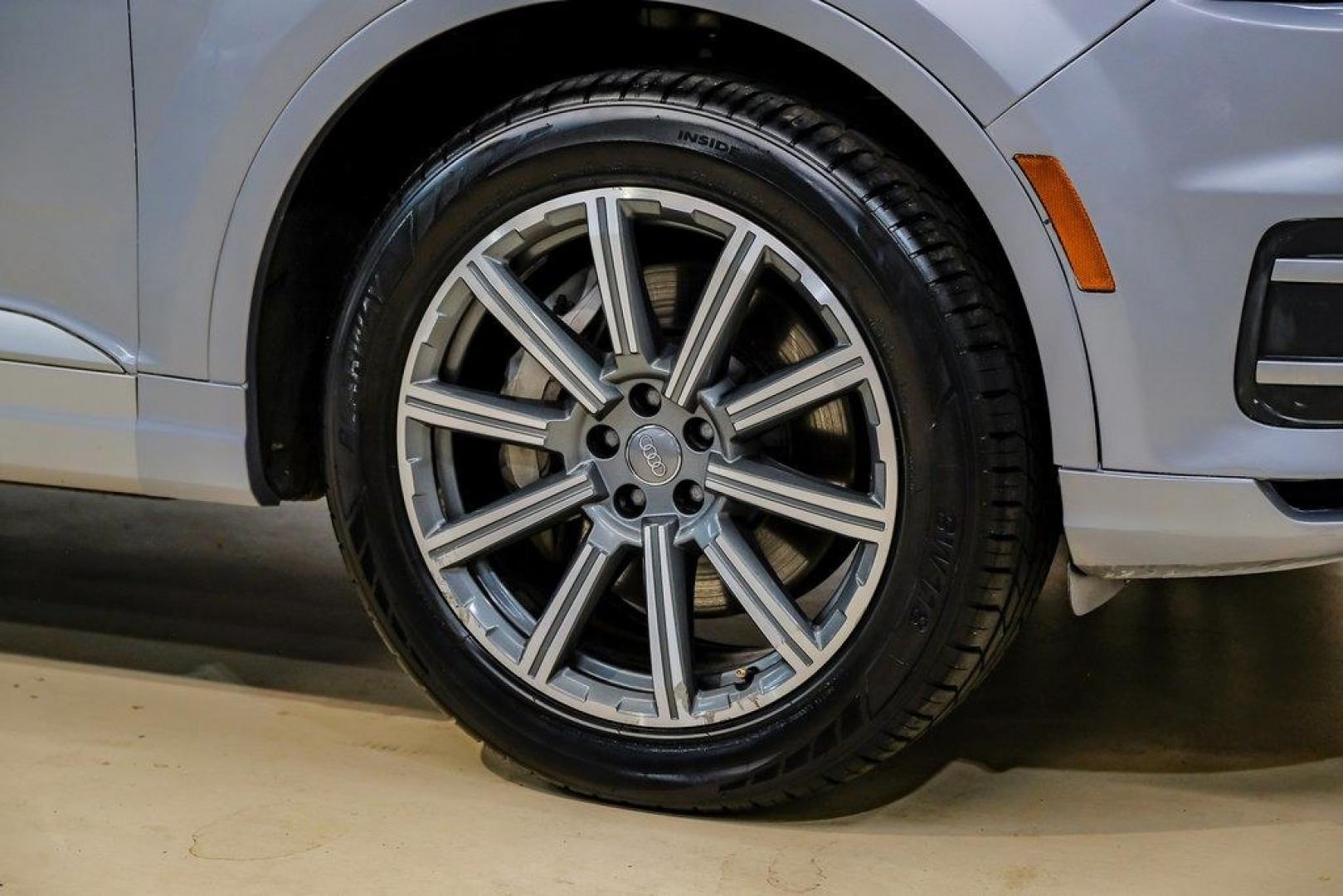 2018 Florett Silver Metallic /Black Audi Q7 2.0T Premium Plus (WA1LHAF70JD) with an 2.0L I4 TFSI DOHC engine, Automatic transmission, located at 15300 Midway Rd., Addison, TX, 75001, (972) 702-0011, 32.958321, -96.838074 - 2018 Audi Q7 3.0T Prestige Quattro<br><br>Now Available at Midway Auto Group, Addison, Texas<br><br>Luxurious, powerful, and technologically advanced the 2018 Audi Q7 Prestige Quattro represents the pinnacle of Audis three-row SUV lineup. With its supercharged V6 engine, exceptional ride quality, pr- Photo#69
