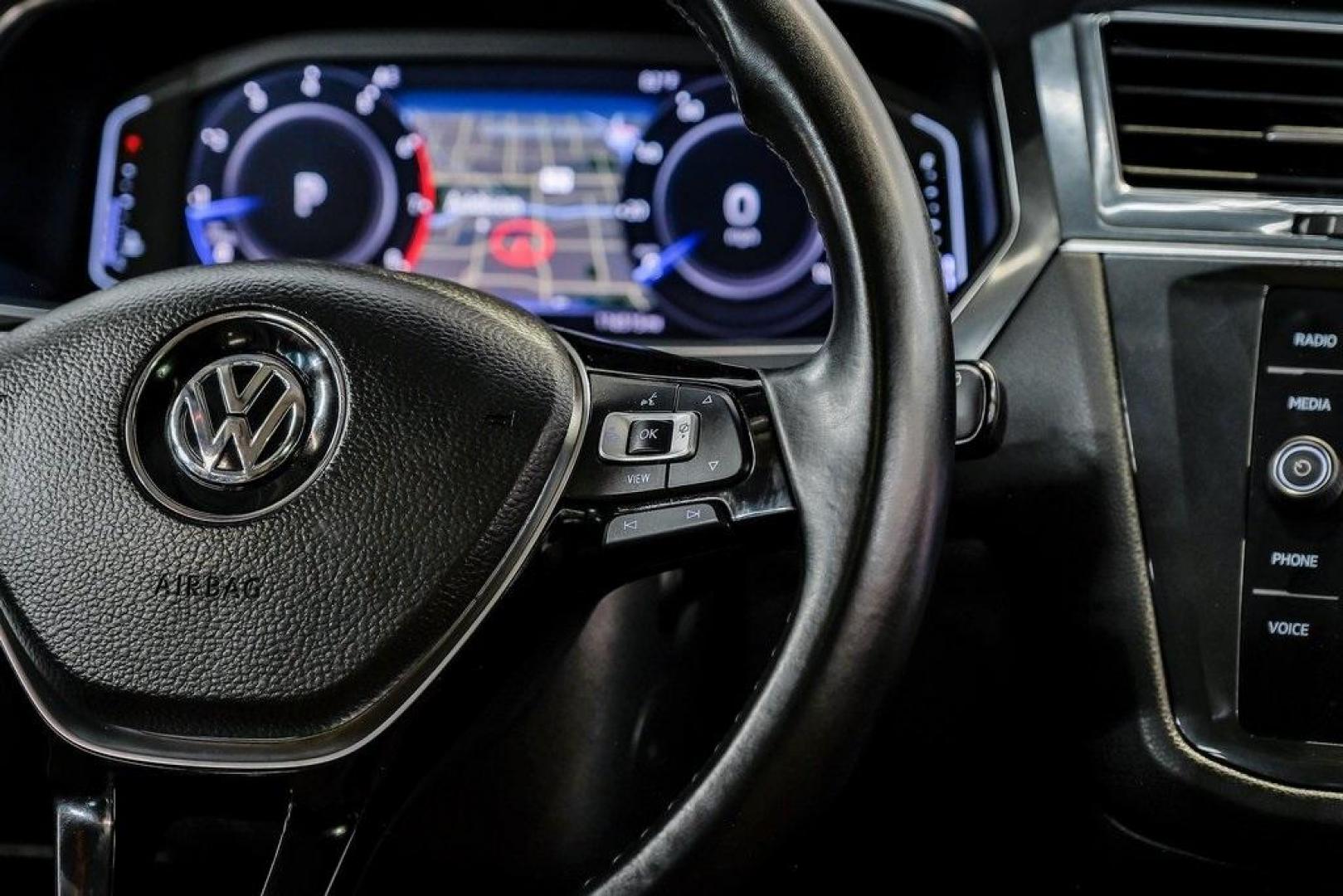 2019 Deep Black /Golden Oak and Black Volkswagen Tiguan 2.0T SEL (3VV3B7AX4KM) with an 2.0L TSI DOHC engine, Automatic transmission, located at 15300 Midway Rd., Addison, TX, 75001, (972) 702-0011, 32.958321, -96.838074 - Photo#23