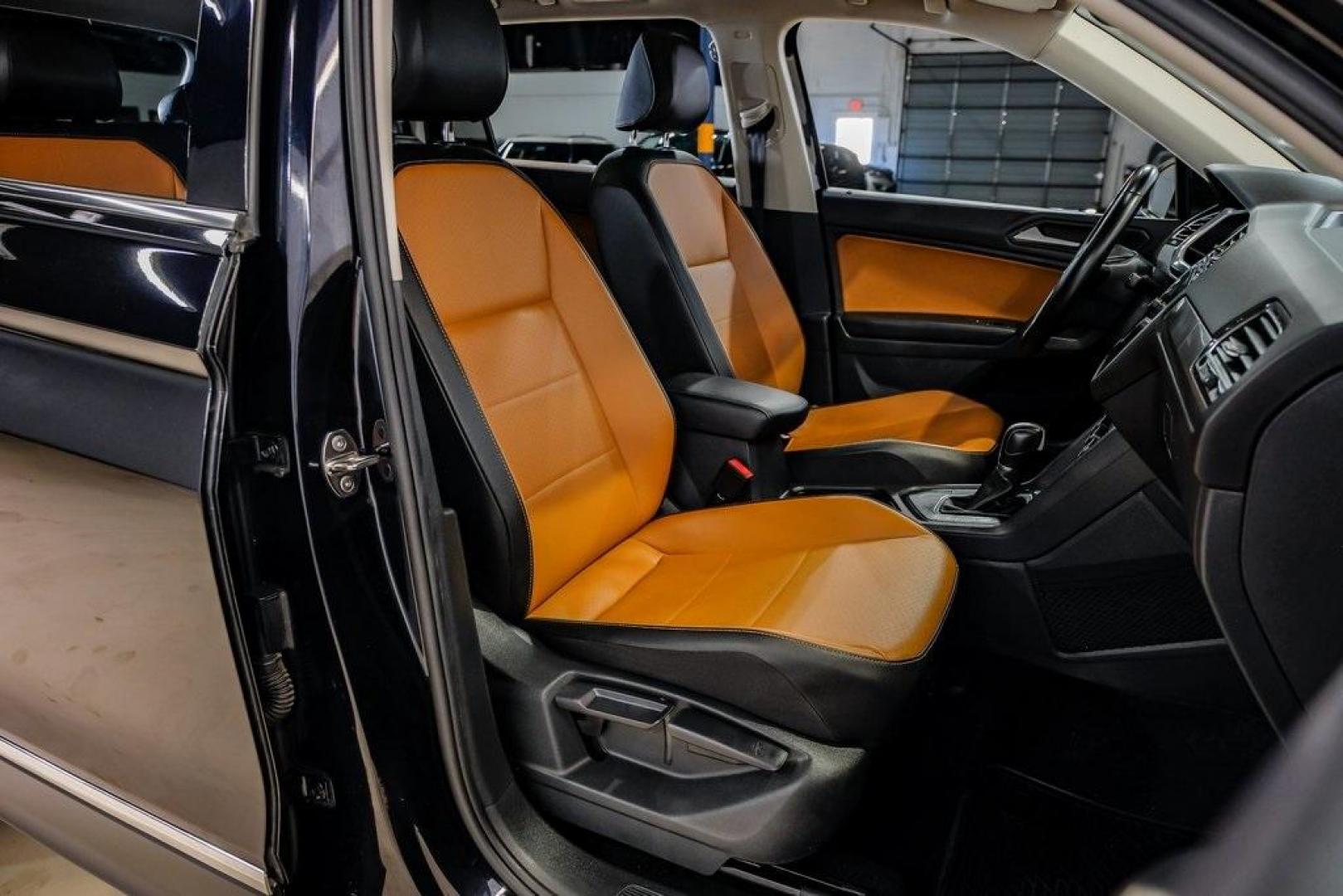 2019 Deep Black /Golden Oak and Black Volkswagen Tiguan 2.0T SEL (3VV3B7AX4KM) with an 2.0L TSI DOHC engine, Automatic transmission, located at 15300 Midway Rd., Addison, TX, 75001, (972) 702-0011, 32.958321, -96.838074 - Photo#40