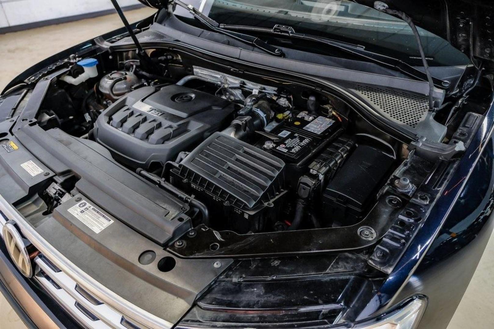 2019 Deep Black /Golden Oak and Black Volkswagen Tiguan 2.0T SEL (3VV3B7AX4KM) with an 2.0L TSI DOHC engine, Automatic transmission, located at 15300 Midway Rd., Addison, TX, 75001, (972) 702-0011, 32.958321, -96.838074 - Photo#54