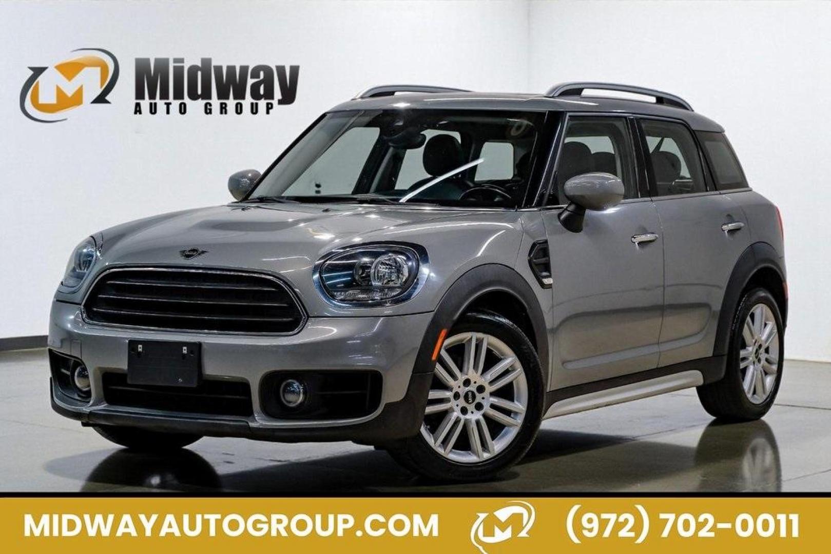 2020 Gray Metallic /Carbon Black MINI Cooper Countryman (WMZYW3C06L3) with an 1.5L I-3 engine, Automatic transmission, located at 15300 Midway Rd., Addison, TX, 75001, (972) 702-0011, 32.958321, -96.838074 - Photo#0