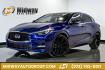 2019 Ink Blue /Graphite INFINITI QX30 Sport (SJKCH5CP8KA) with an 2.0L I4 DOHC Turbocharged engine, Automatic transmission, located at 15300 Midway Rd., Addison, TX, 75001, (972) 702-0011, 32.958321, -96.838074 - Photo#0