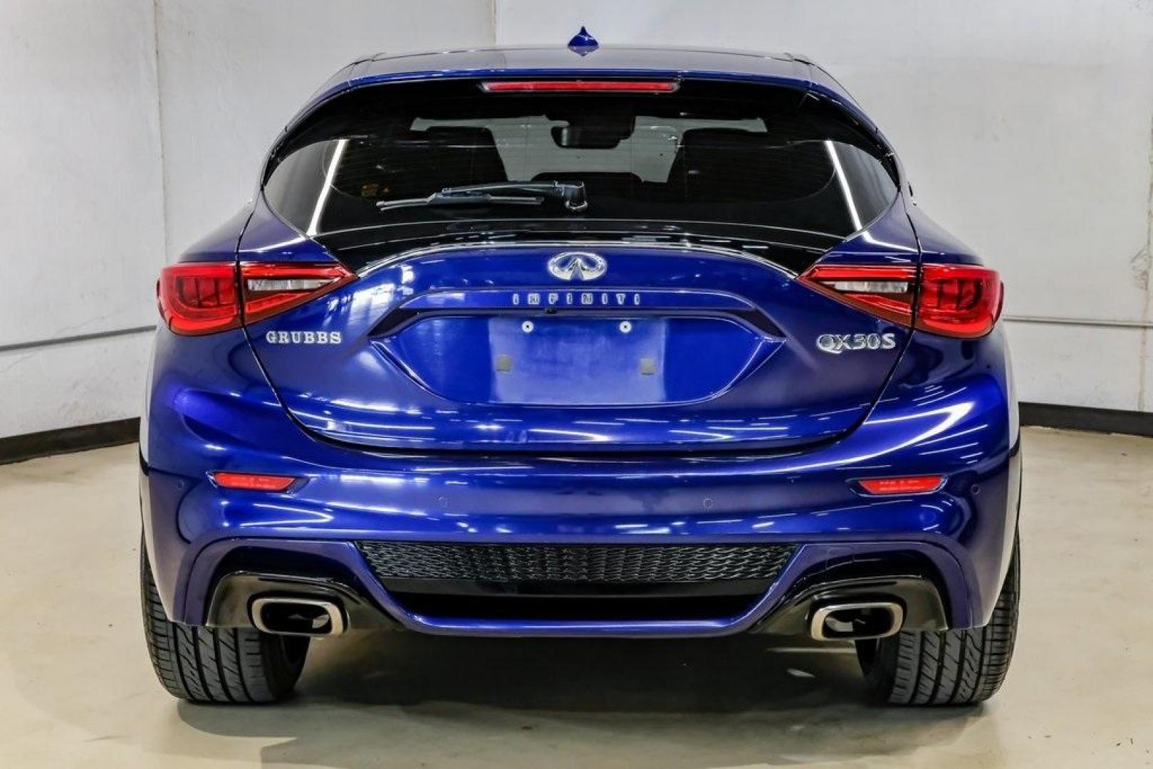 2019 Ink Blue /Graphite INFINITI QX30 Sport (SJKCH5CP8KA) with an 2.0L I4 DOHC Turbocharged engine, Automatic transmission, located at 15300 Midway Rd., Addison, TX, 75001, (972) 702-0011, 32.958321, -96.838074 - 2019 INFINITI QX30 Sport<br><br>Now Available at Midway Auto Group, Addison, Texas<br><br>Aggressive, athletic, and premium the 2019 INFINITI QX30 Sport stands out with its lower stance, sport-tuned suspension, upgraded interior, and bold styling enhancements. As the performance-oriented model in th - Photo#11
