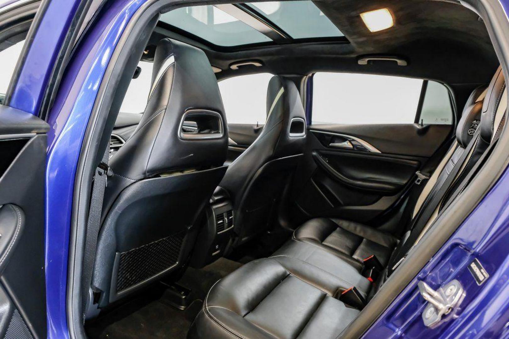 2019 Ink Blue /Graphite INFINITI QX30 Sport (SJKCH5CP8KA) with an 2.0L I4 DOHC Turbocharged engine, Automatic transmission, located at 15300 Midway Rd., Addison, TX, 75001, (972) 702-0011, 32.958321, -96.838074 - 2019 INFINITI QX30 Sport<br><br>Now Available at Midway Auto Group, Addison, Texas<br><br>Aggressive, athletic, and premium the 2019 INFINITI QX30 Sport stands out with its lower stance, sport-tuned suspension, upgraded interior, and bold styling enhancements. As the performance-oriented model in th - Photo#45