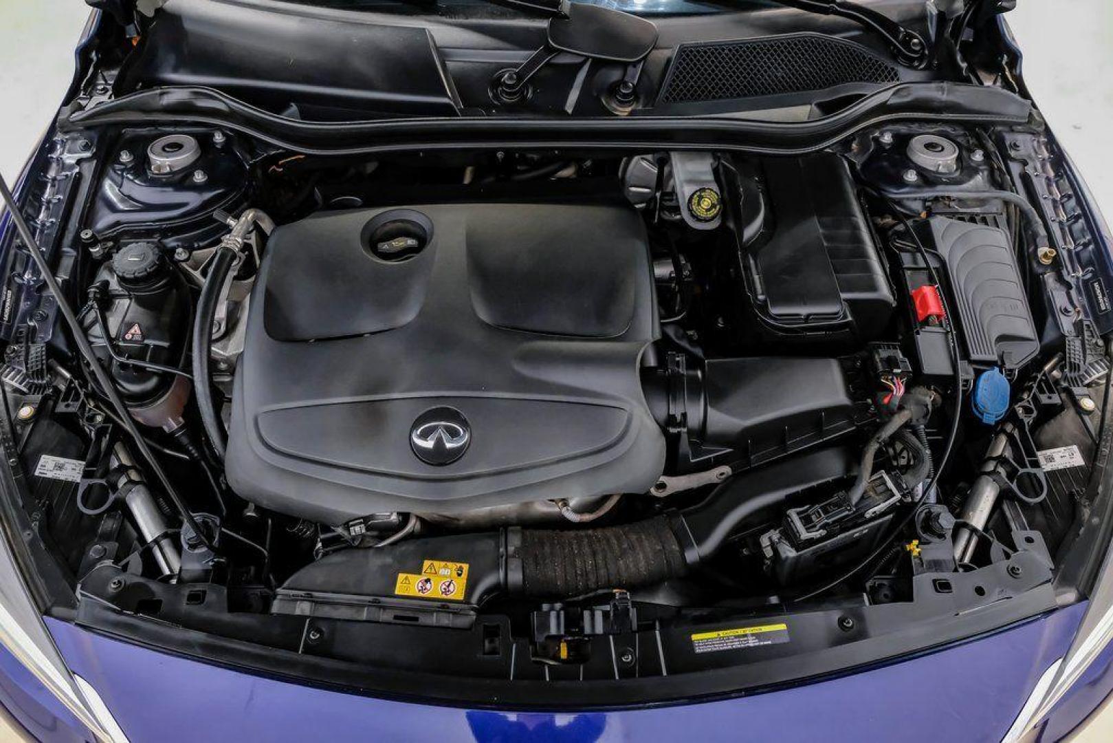 2019 Ink Blue /Graphite INFINITI QX30 Sport (SJKCH5CP8KA) with an 2.0L I4 DOHC Turbocharged engine, Automatic transmission, located at 15300 Midway Rd., Addison, TX, 75001, (972) 702-0011, 32.958321, -96.838074 - 2019 INFINITI QX30 Sport<br><br>Now Available at Midway Auto Group, Addison, Texas<br><br>Aggressive, athletic, and premium the 2019 INFINITI QX30 Sport stands out with its lower stance, sport-tuned suspension, upgraded interior, and bold styling enhancements. As the performance-oriented model in th - Photo#57