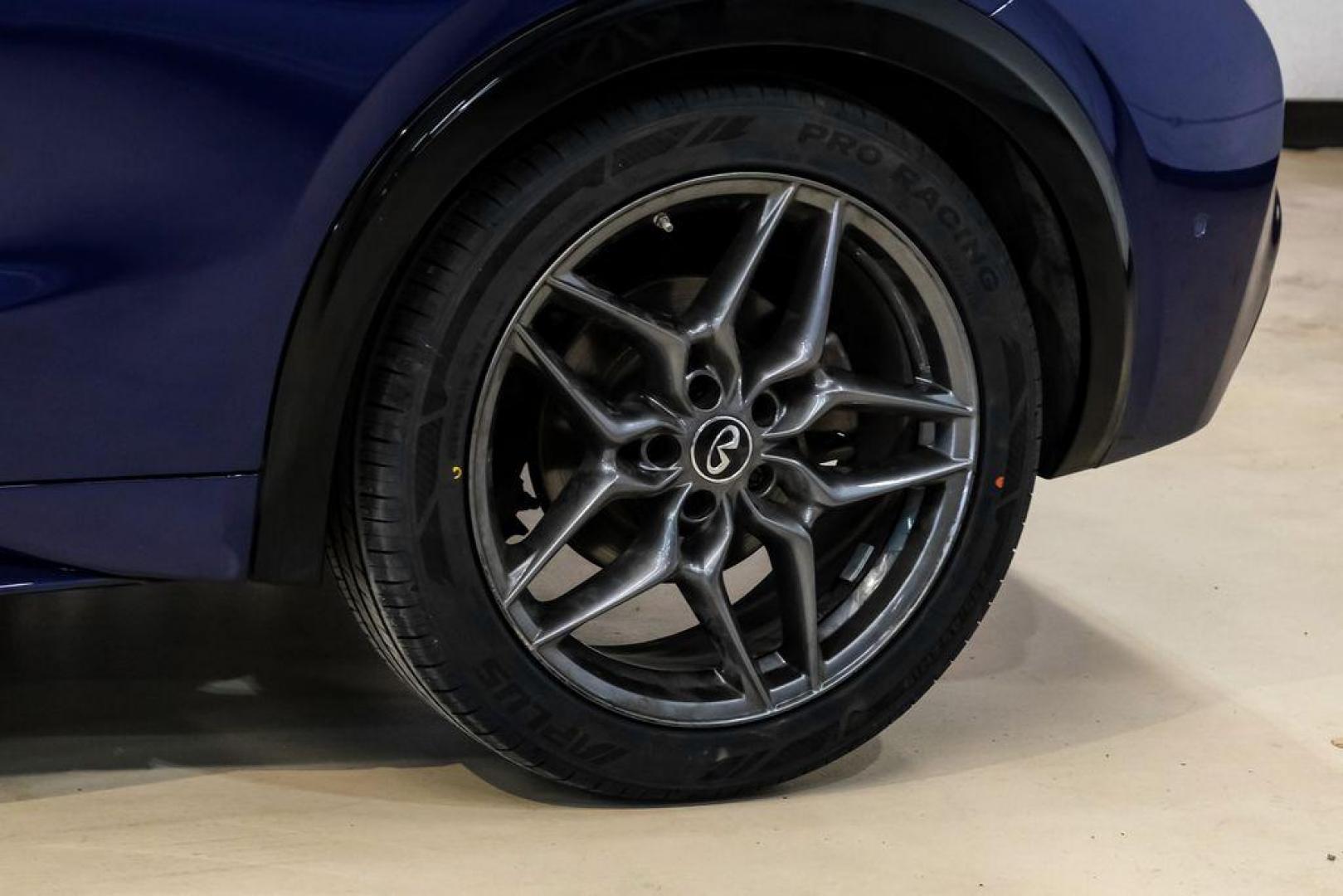 2019 Ink Blue /Graphite INFINITI QX30 Sport (SJKCH5CP8KA) with an 2.0L I4 DOHC Turbocharged engine, Automatic transmission, located at 15300 Midway Rd., Addison, TX, 75001, (972) 702-0011, 32.958321, -96.838074 - 2019 INFINITI QX30 Sport<br><br>Now Available at Midway Auto Group, Addison, Texas<br><br>Aggressive, athletic, and premium the 2019 INFINITI QX30 Sport stands out with its lower stance, sport-tuned suspension, upgraded interior, and bold styling enhancements. As the performance-oriented model in th - Photo#62