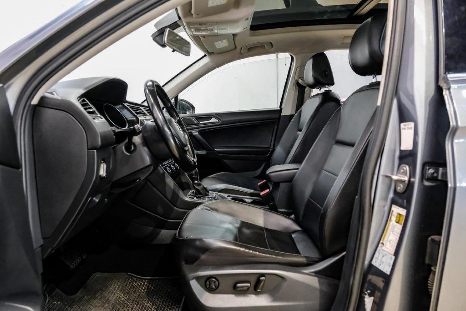 2019 Platinum Gray Metallic /Titan Black Volkswagen Tiguan 2.0T SE (3VV3B7AX8KM) with an 2.0L TSI DOHC engine, Automatic transmission, located at 15300 Midway Rd., Addison, TX, 75001, (972) 702-0011, 32.958321, -96.838074 - Photo#3