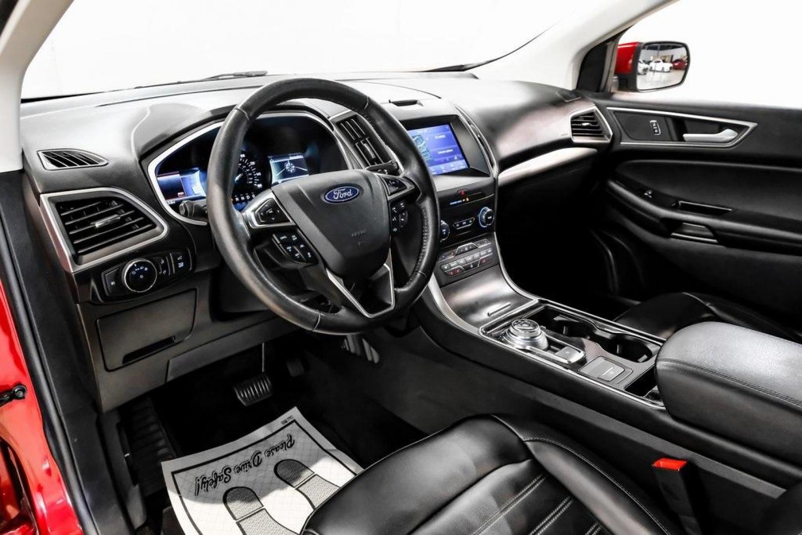 2019 Ruby Red /Ebony Ford Edge SEL (2FMPK3J95KB) with an EcoBoost 2.0L I4 GTDi DOHC Turbocharged VCT engine, Automatic transmission, located at 15300 Midway Rd., Addison, TX, 75001, (972) 702-0011, 32.958321, -96.838074 - Photo#2
