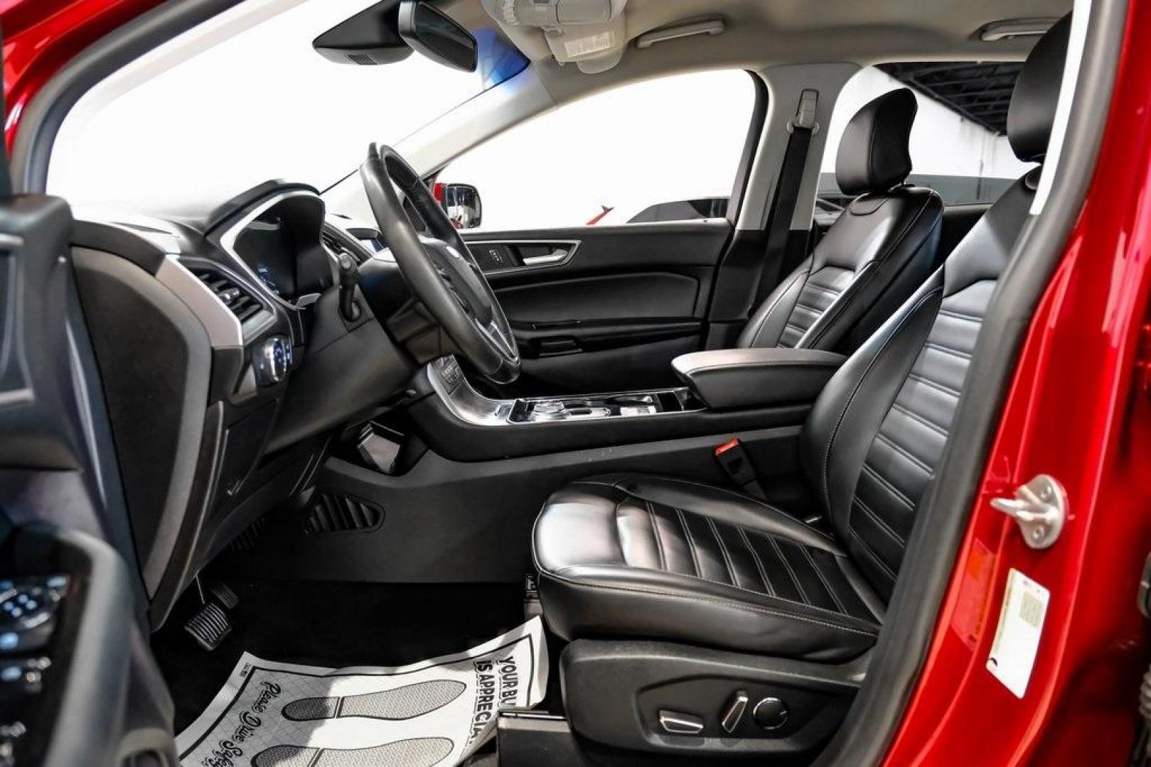 2019 Ruby Red /Ebony Ford Edge SEL (2FMPK3J95KB) with an EcoBoost 2.0L I4 GTDi DOHC Turbocharged VCT engine, Automatic transmission, located at 15300 Midway Rd., Addison, TX, 75001, (972) 702-0011, 32.958321, -96.838074 - Photo#3