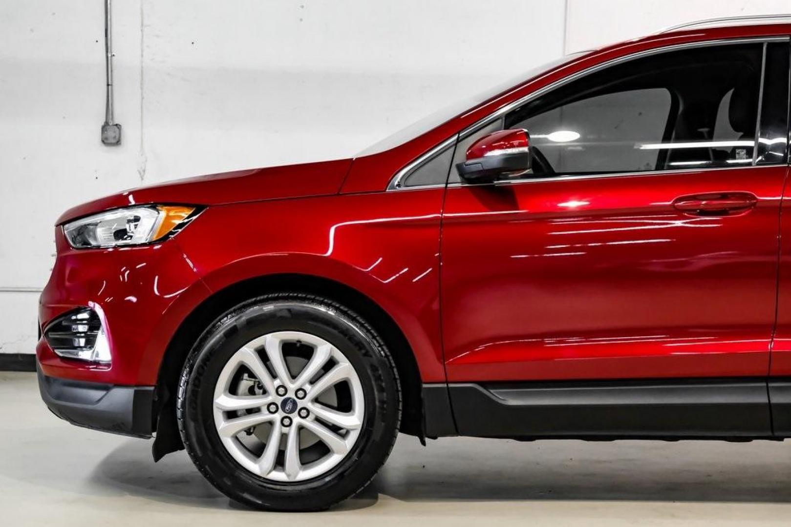 2019 Ruby Red /Ebony Ford Edge SEL (2FMPK3J95KB) with an EcoBoost 2.0L I4 GTDi DOHC Turbocharged VCT engine, Automatic transmission, located at 15300 Midway Rd., Addison, TX, 75001, (972) 702-0011, 32.958321, -96.838074 - Photo#19