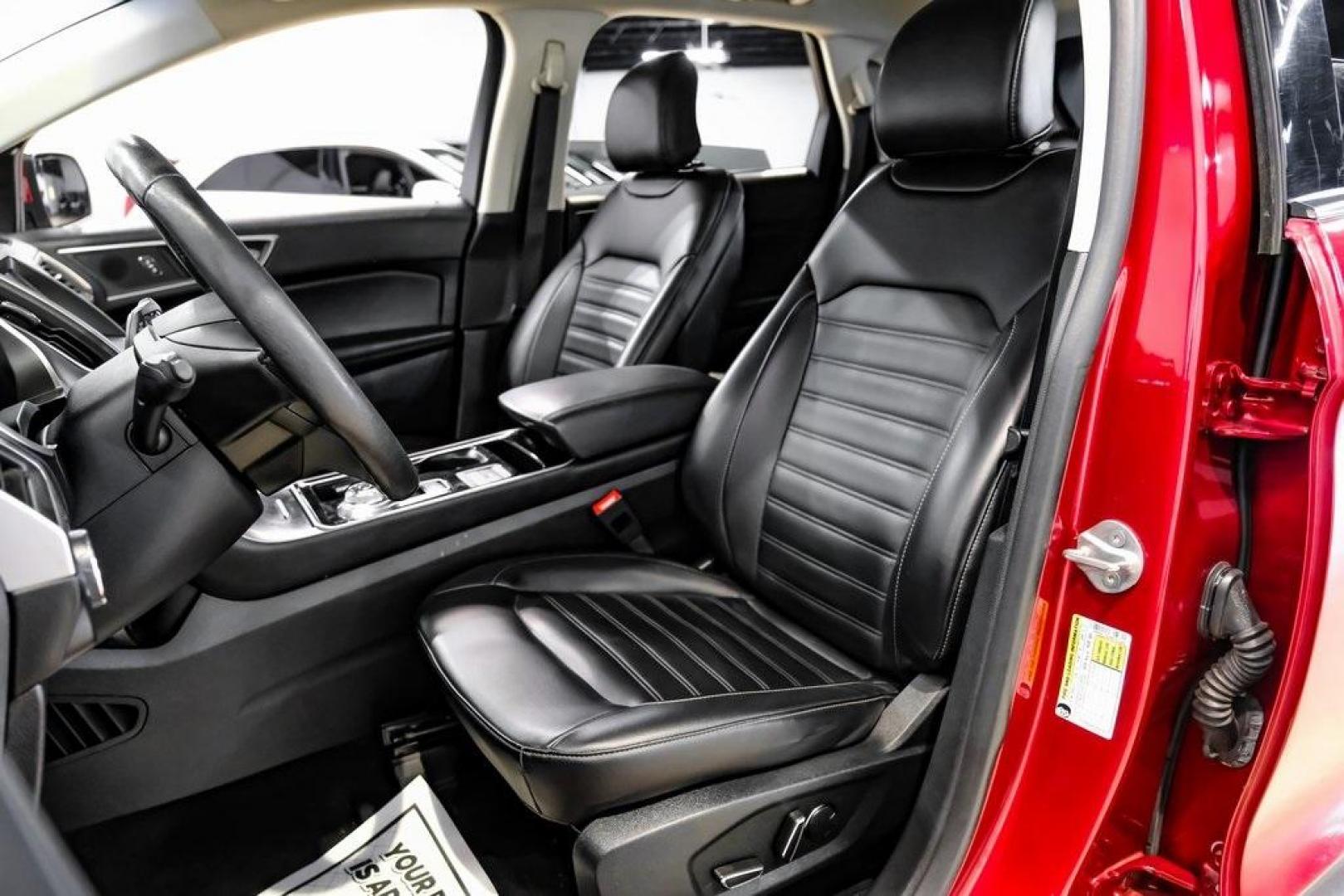 2019 Ruby Red /Ebony Ford Edge SEL (2FMPK3J95KB) with an EcoBoost 2.0L I4 GTDi DOHC Turbocharged VCT engine, Automatic transmission, located at 15300 Midway Rd., Addison, TX, 75001, (972) 702-0011, 32.958321, -96.838074 - Photo#50