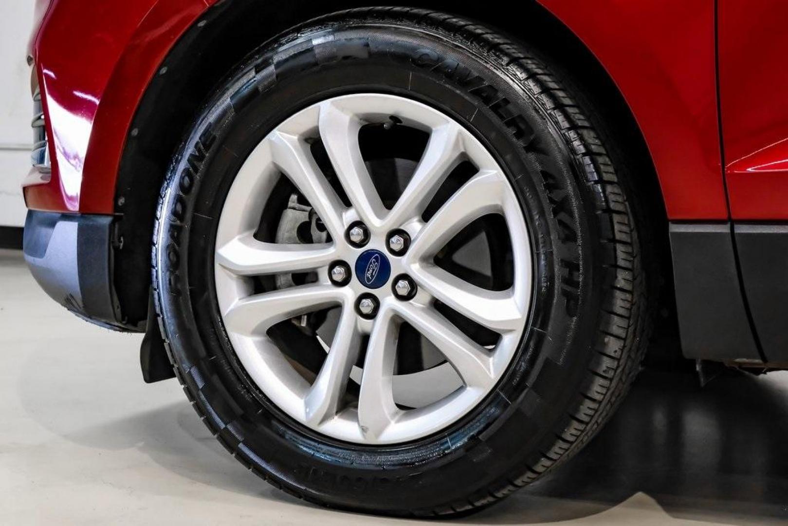 2019 Ruby Red /Ebony Ford Edge SEL (2FMPK3J95KB) with an EcoBoost 2.0L I4 GTDi DOHC Turbocharged VCT engine, Automatic transmission, located at 15300 Midway Rd., Addison, TX, 75001, (972) 702-0011, 32.958321, -96.838074 - Photo#81