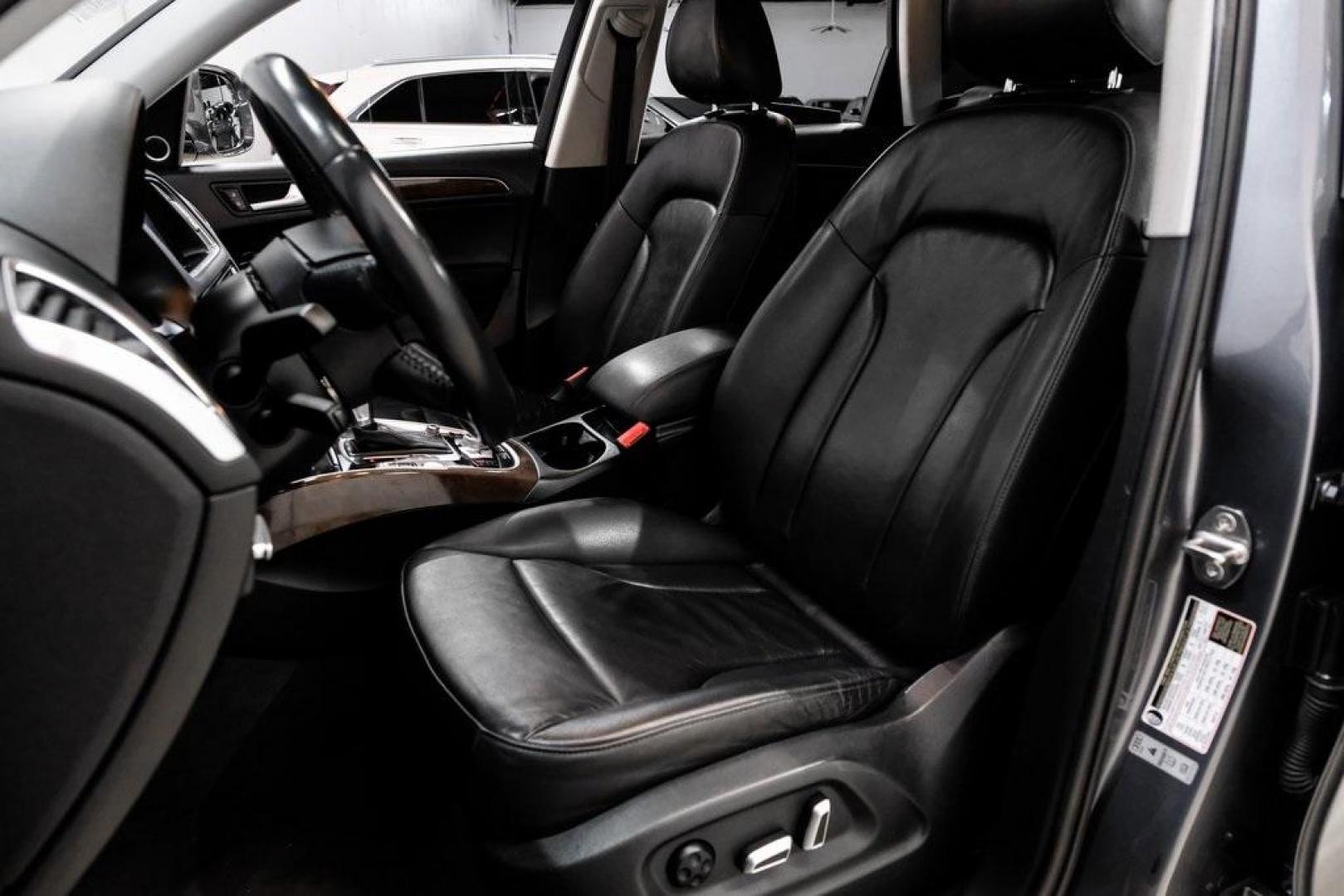 2016 Monsoon Gray Metallic /Black Audi Q5 2.0T Premium Plus (WA1L2AFP9GA) with an 2.0L 4-Cylinder TFSI engine, Automatic transmission, located at 15300 Midway Rd., Addison, TX, 75001, (972) 702-0011, 32.958321, -96.838074 - Photo#42