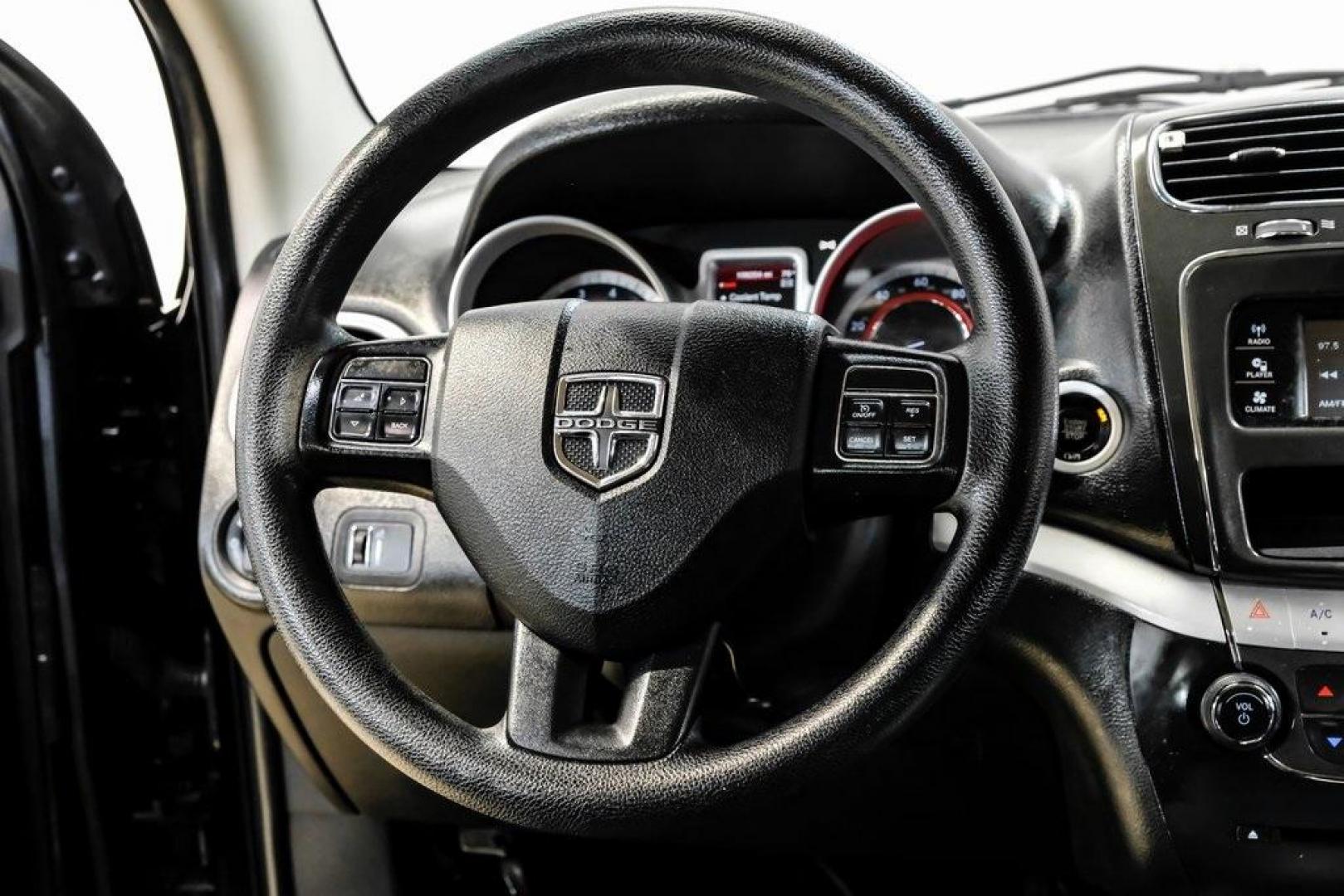 2017 Pitch Black Clearcoat /Black Dodge Journey SE (3C4PDCAB3HT) with an 2.4L I4 DOHC 16V Dual VVT engine, Automatic transmission, located at 15300 Midway Rd., Addison, TX, 75001, (972) 702-0011, 32.958321, -96.838074 - Photo#19