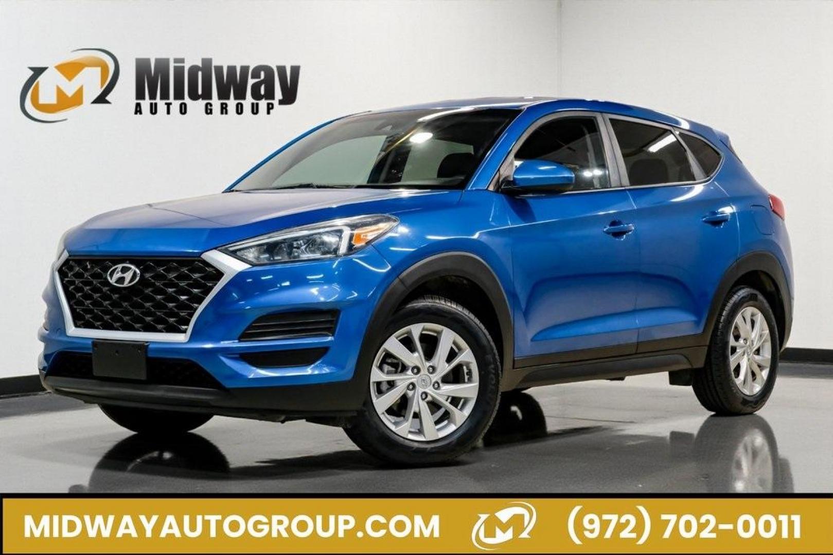 2019 Aqua Blue /Black Hyundai Tucson SE (KM8J2CA43KU) with an I4 engine, Automatic transmission, located at 15300 Midway Rd., Addison, TX, 75001, (972) 702-0011, 32.958321, -96.838074 - Photo#0
