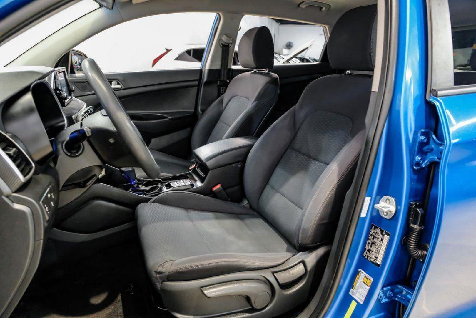 2019 Aqua Blue /Black Hyundai Tucson SE (KM8J2CA43KU) with an I4 engine, Automatic transmission, located at 15300 Midway Rd., Addison, TX, 75001, (972) 702-0011, 32.958321, -96.838074 - Photo#35