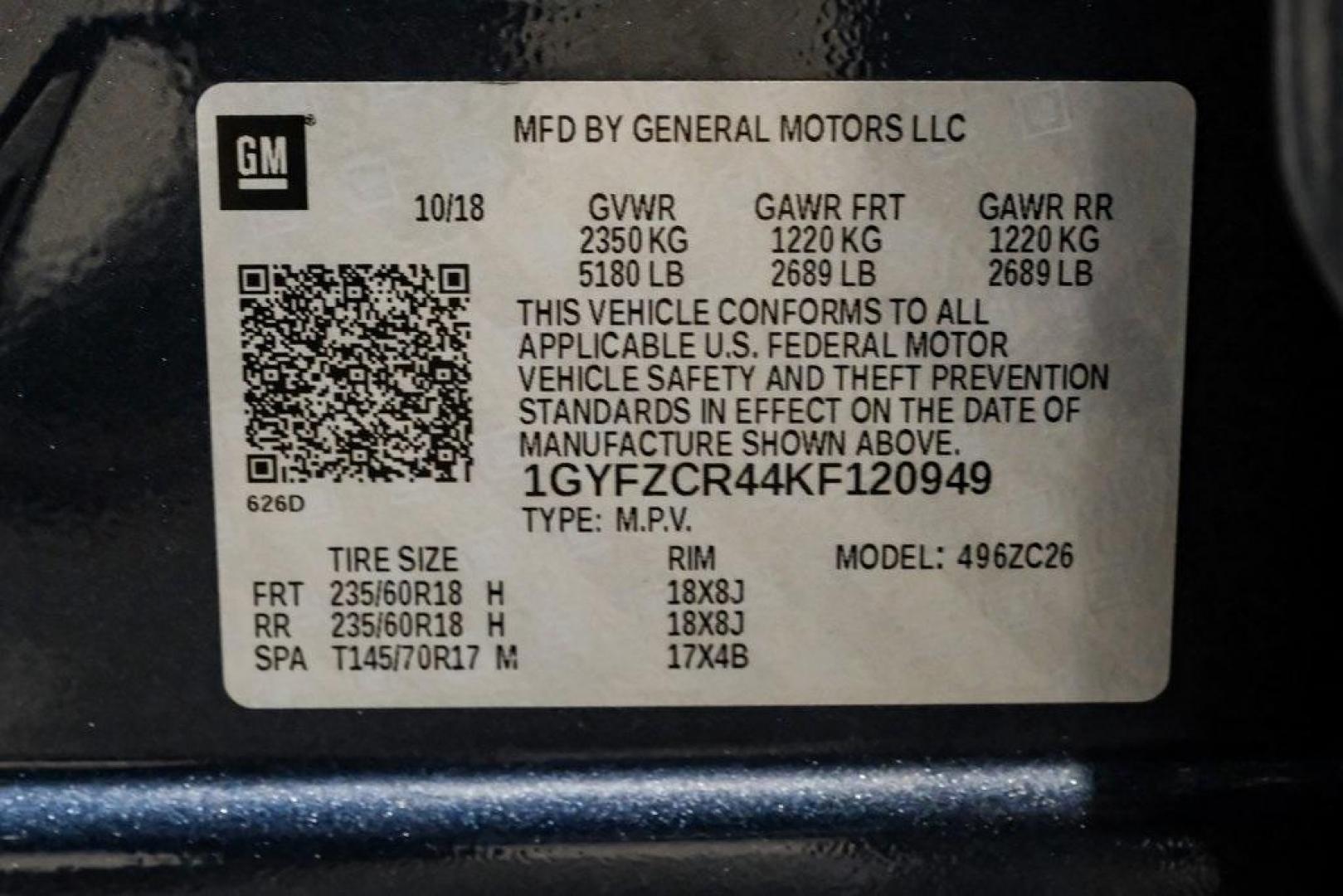 2019 Shadow Metallic /Black Cadillac XT4 Premium Luxury (1GYFZCR44KF) with an 2.0L I4 Turbocharged engine, Automatic transmission, located at 15300 Midway Rd., Addison, TX, 75001, (972) 702-0011, 32.958321, -96.838074 - Photo#65
