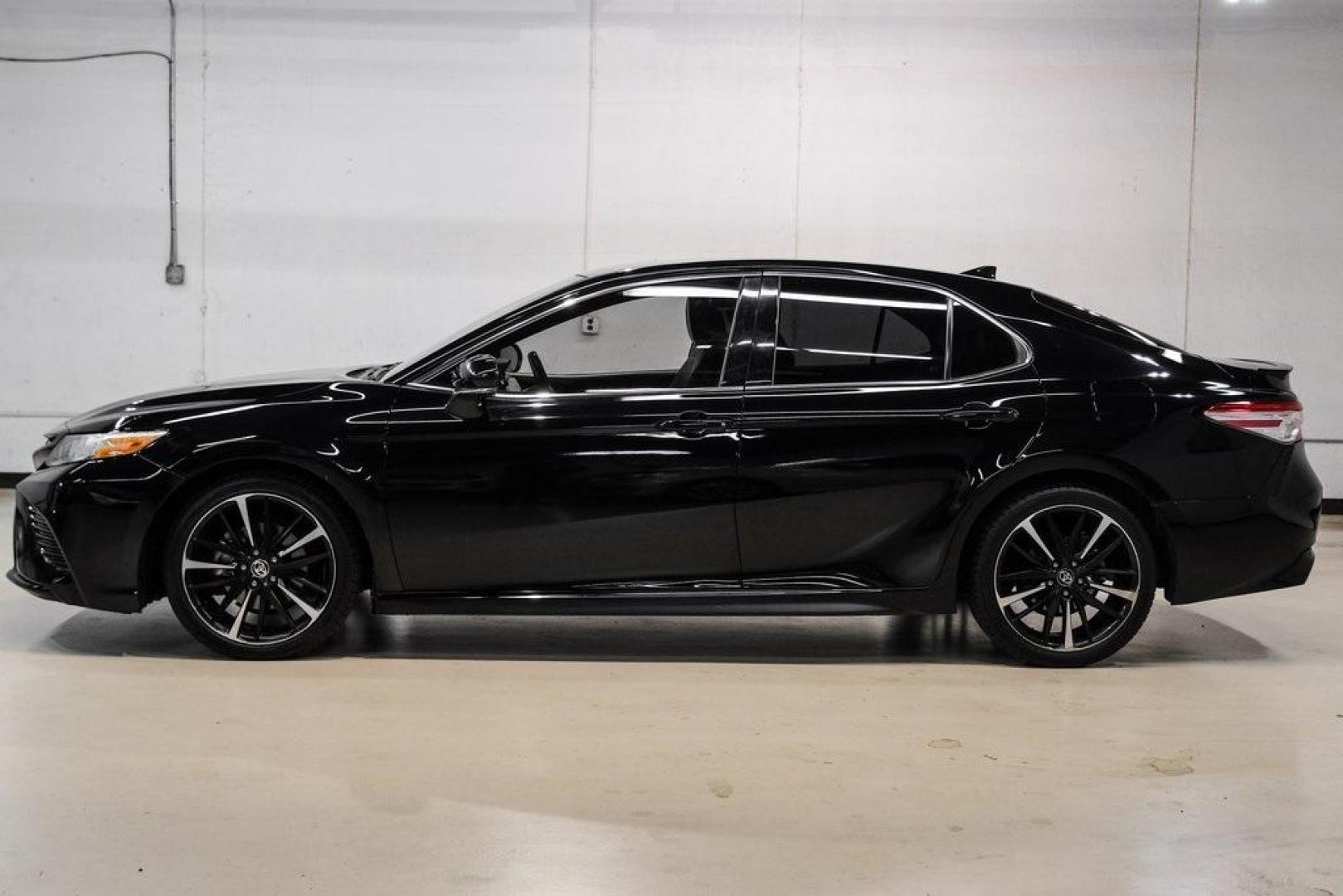 2020 Midnight Black Metallic /Black Toyota Camry XSE (4T1K61AK0LU) with an 2.5L I4 DOHC 16V engine, Automatic transmission, located at 15300 Midway Rd., Addison, TX, 75001, (972) 702-0011, 32.958321, -96.838074 - HOME OF THE NO HAGGLE PRICE - WHOLESALE PRICES TO THE PUBLIC!! Camry XSE, 4D Sedan, 2.5L I4 DOHC 16V, 8-Speed Automatic, FWD, Midnight Black, Black Leather. Priced below KBB Fair Purchase Price!<br><br>Midnight Black 2020 Toyota Camry XSE<br><br>27/38 City/Highway MPG<br><br><br>At Midway Auto Group - Photo#10