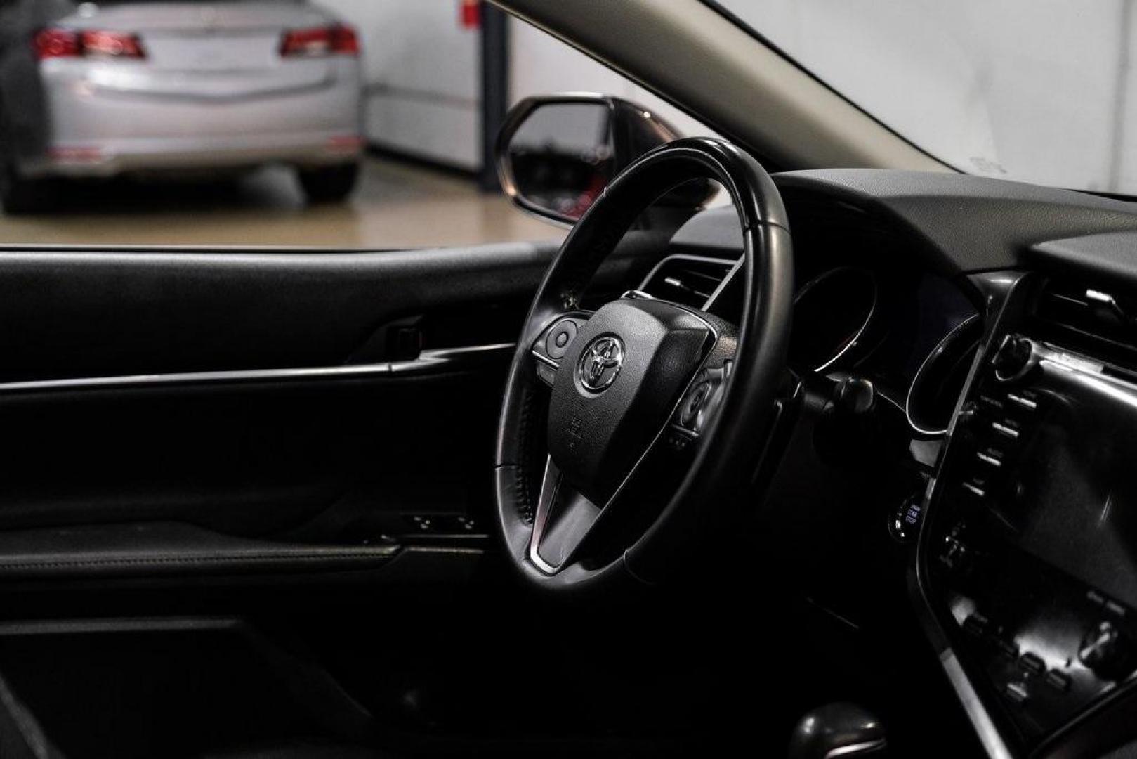 2020 Midnight Black Metallic /Black Toyota Camry XSE (4T1K61AK0LU) with an 2.5L I4 DOHC 16V engine, Automatic transmission, located at 15300 Midway Rd., Addison, TX, 75001, (972) 702-0011, 32.958321, -96.838074 - HOME OF THE NO HAGGLE PRICE - WHOLESALE PRICES TO THE PUBLIC!! Camry XSE, 4D Sedan, 2.5L I4 DOHC 16V, 8-Speed Automatic, FWD, Midnight Black, Black Leather. Priced below KBB Fair Purchase Price!<br><br>Midnight Black 2020 Toyota Camry XSE<br><br>27/38 City/Highway MPG<br><br><br>At Midway Auto Group - Photo#13