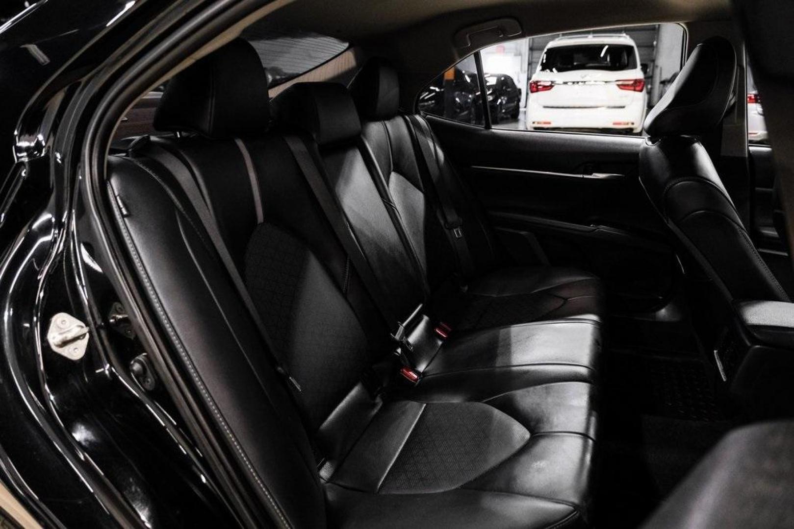 2020 Midnight Black Metallic /Black Toyota Camry XSE (4T1K61AK0LU) with an 2.5L I4 DOHC 16V engine, Automatic transmission, located at 15300 Midway Rd., Addison, TX, 75001, (972) 702-0011, 32.958321, -96.838074 - HOME OF THE NO HAGGLE PRICE - WHOLESALE PRICES TO THE PUBLIC!! Camry XSE, 4D Sedan, 2.5L I4 DOHC 16V, 8-Speed Automatic, FWD, Midnight Black, Black Leather. Priced below KBB Fair Purchase Price!<br><br>Midnight Black 2020 Toyota Camry XSE<br><br>27/38 City/Highway MPG<br><br><br>At Midway Auto Group - Photo#34