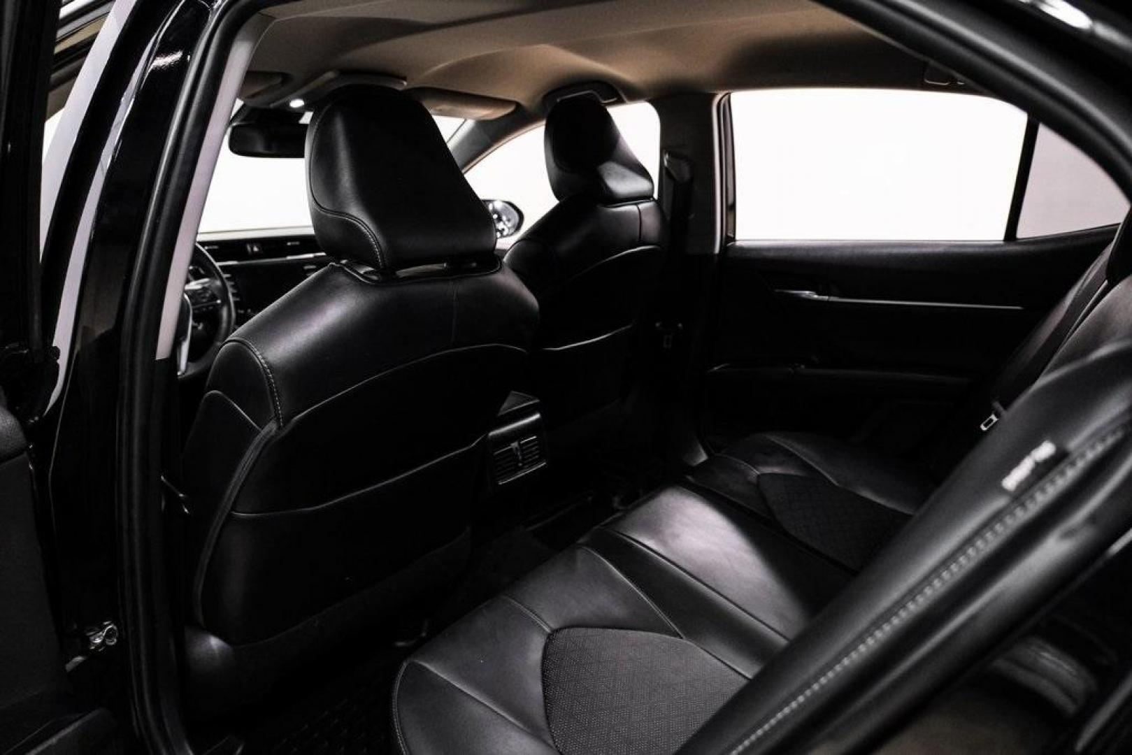 2020 Midnight Black Metallic /Black Toyota Camry XSE (4T1K61AK0LU) with an 2.5L I4 DOHC 16V engine, Automatic transmission, located at 15300 Midway Rd., Addison, TX, 75001, (972) 702-0011, 32.958321, -96.838074 - HOME OF THE NO HAGGLE PRICE - WHOLESALE PRICES TO THE PUBLIC!! Camry XSE, 4D Sedan, 2.5L I4 DOHC 16V, 8-Speed Automatic, FWD, Midnight Black, Black Leather. Priced below KBB Fair Purchase Price!<br><br>Midnight Black 2020 Toyota Camry XSE<br><br>27/38 City/Highway MPG<br><br><br>At Midway Auto Group - Photo#36