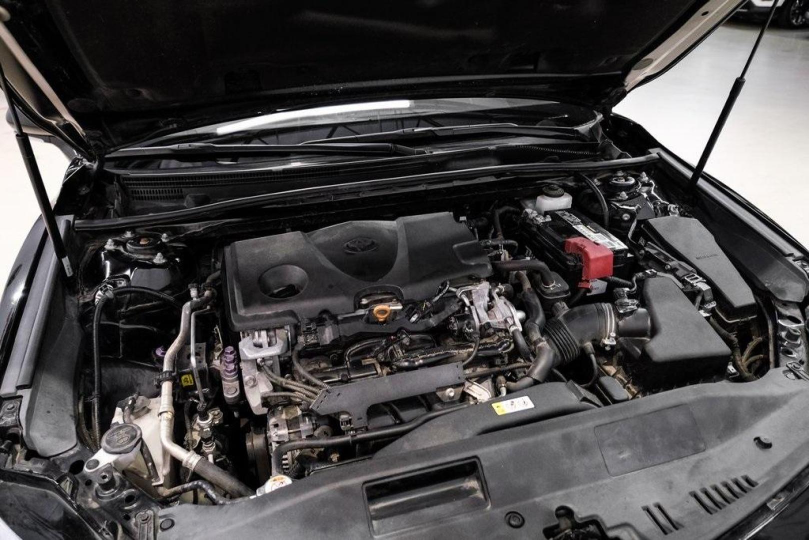 2020 Midnight Black Metallic /Black Toyota Camry XSE (4T1K61AK0LU) with an 2.5L I4 DOHC 16V engine, Automatic transmission, located at 15300 Midway Rd., Addison, TX, 75001, (972) 702-0011, 32.958321, -96.838074 - HOME OF THE NO HAGGLE PRICE - WHOLESALE PRICES TO THE PUBLIC!! Camry XSE, 4D Sedan, 2.5L I4 DOHC 16V, 8-Speed Automatic, FWD, Midnight Black, Black Leather. Priced below KBB Fair Purchase Price!<br><br>Midnight Black 2020 Toyota Camry XSE<br><br>27/38 City/Highway MPG<br><br><br>At Midway Auto Group - Photo#49