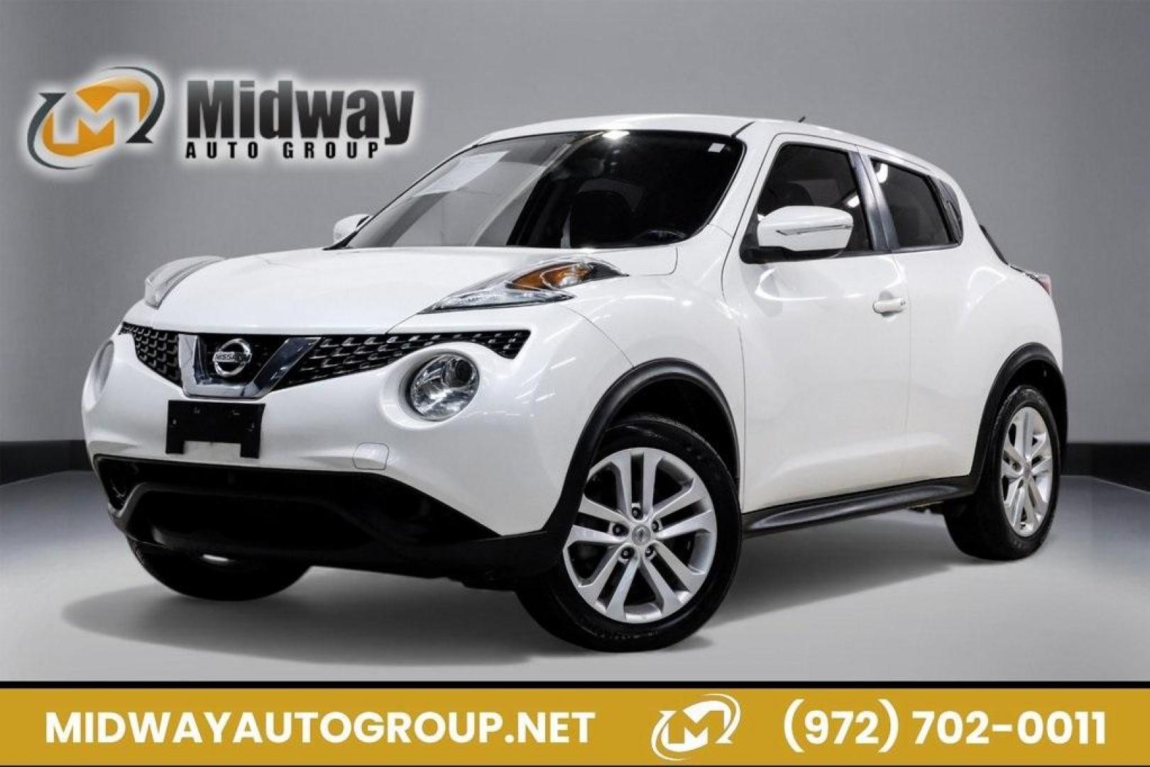 2016 White Pearl /Black Nissan Juke S (JN8AF5MV3GT) with an 1.6L I4 DOHC 16V engine, CVT transmission, located at 15300 Midway Rd., Addison, TX, 75001, (972) 702-0011, 32.958321, -96.838074 - 2016 Nissan Juke S AWD<br><br>Now Available at Midway Auto Group, Addison, Texas<br><br>Bold, compact, and fun to drive 2016 Nissan Juke S AWD delivers turbocharged performance, eye-catching styling, and the confidence of all-wheel drive. Perfect for city driving, tight parking, and daily commuting - Photo#0