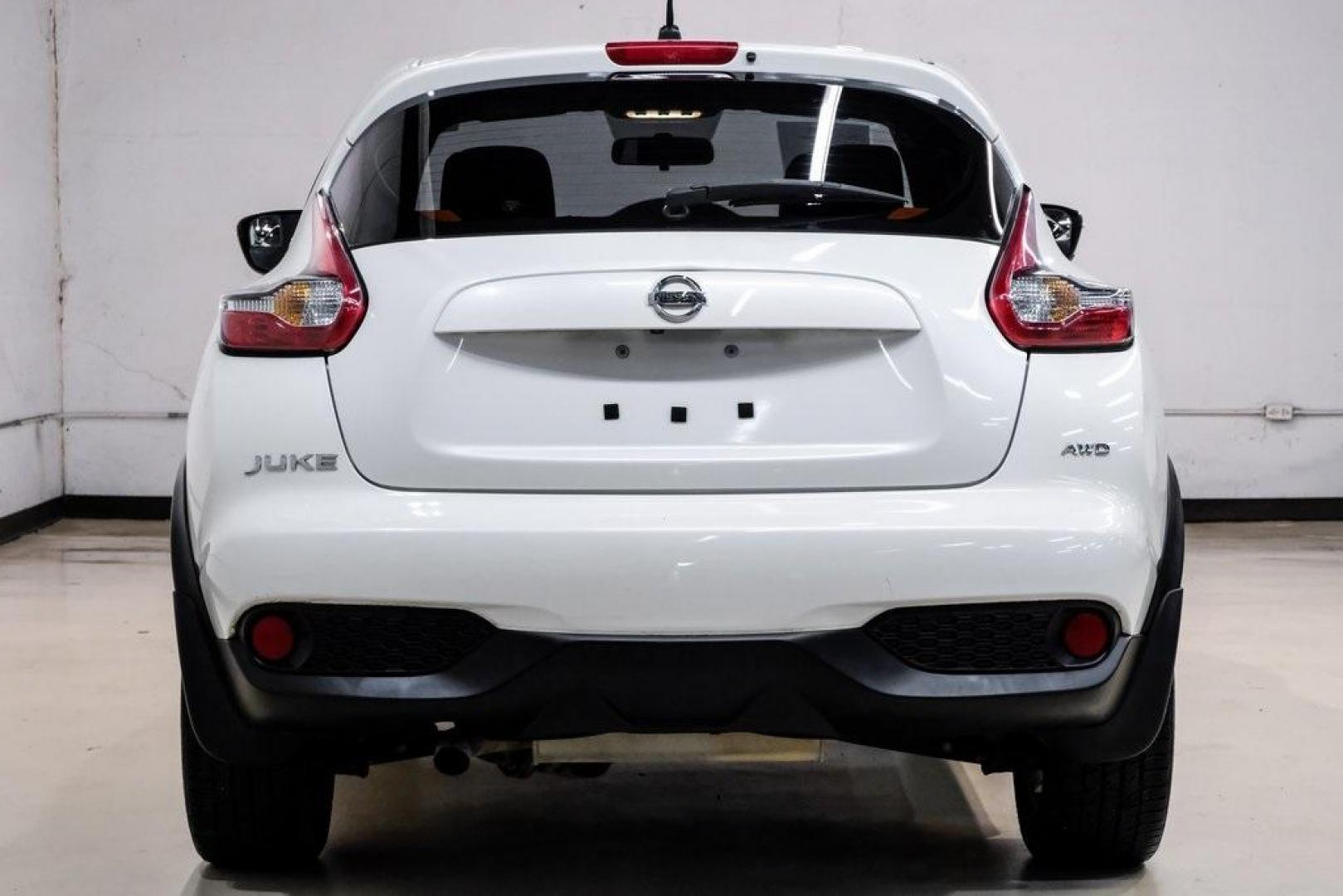 2016 White Pearl /Black Nissan Juke S (JN8AF5MV3GT) with an 1.6L I4 DOHC 16V engine, CVT transmission, located at 15300 Midway Rd., Addison, TX, 75001, (972) 702-0011, 32.958321, -96.838074 - 2016 Nissan Juke S AWD<br><br>Now Available at Midway Auto Group, Addison, Texas<br><br>Bold, compact, and fun to drive 2016 Nissan Juke S AWD delivers turbocharged performance, eye-catching styling, and the confidence of all-wheel drive. Perfect for city driving, tight parking, and daily commuting - Photo#14