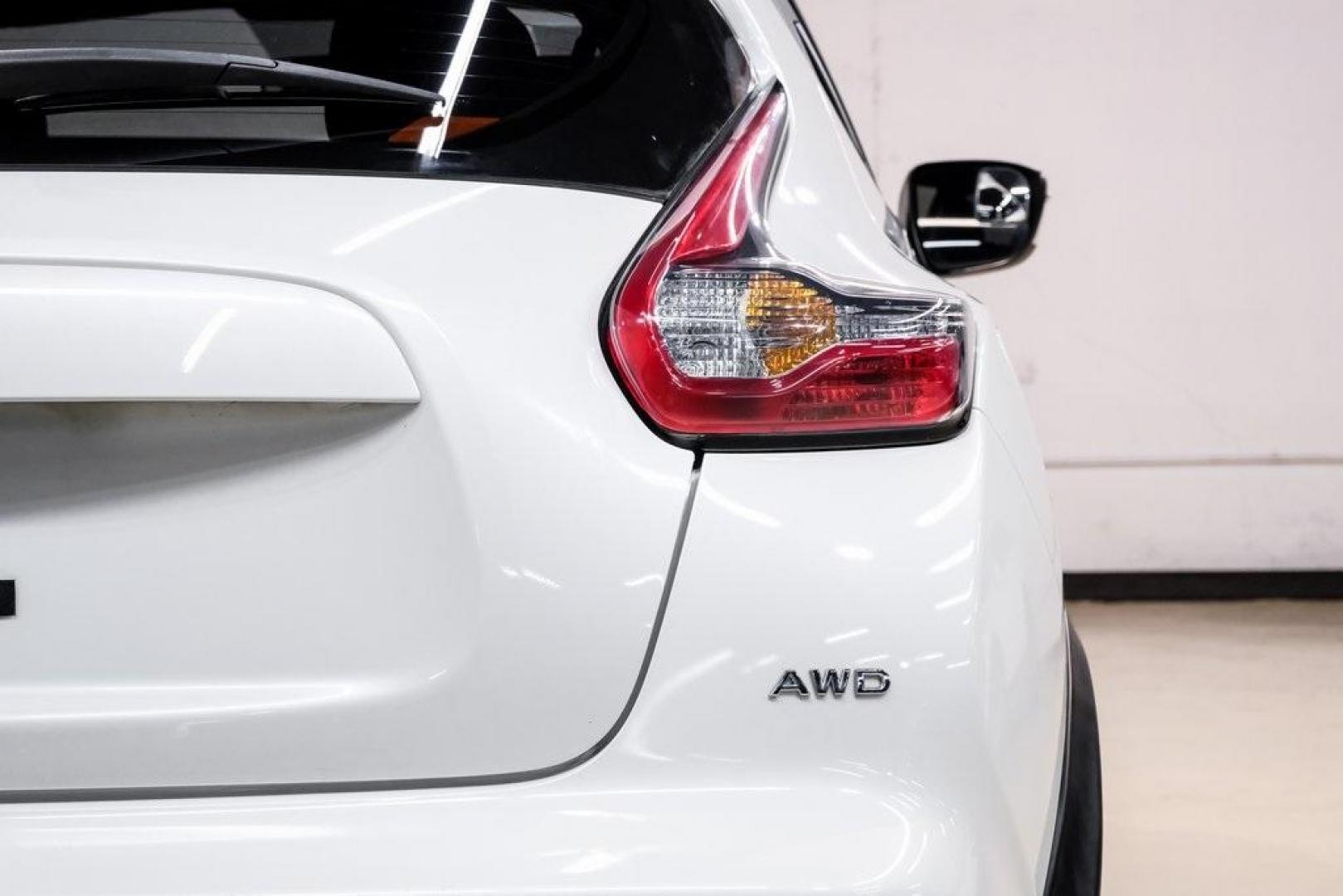 2016 White Pearl /Black Nissan Juke S (JN8AF5MV3GT) with an 1.6L I4 DOHC 16V engine, CVT transmission, located at 15300 Midway Rd., Addison, TX, 75001, (972) 702-0011, 32.958321, -96.838074 - 2016 Nissan Juke S AWD<br><br>Now Available at Midway Auto Group, Addison, Texas<br><br>Bold, compact, and fun to drive 2016 Nissan Juke S AWD delivers turbocharged performance, eye-catching styling, and the confidence of all-wheel drive. Perfect for city driving, tight parking, and daily commuting - Photo#54