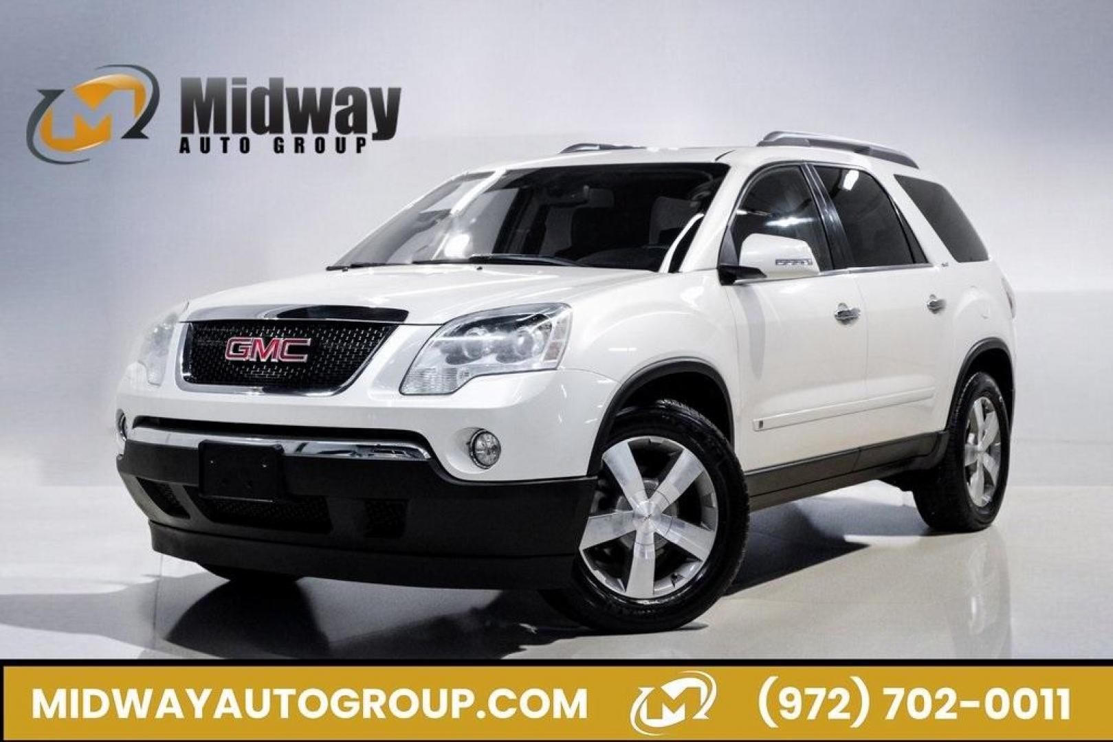 2009 White Diamond Tricoat /Ebony GMC Acadia SLT-2 (1GKER33D19J) with an 3.6L V6 SIDI engine, Automatic transmission, located at 15300 Midway Rd., Addison, TX, 75001, (972) 702-0011, 32.958321, -96.838074 - Photo#0